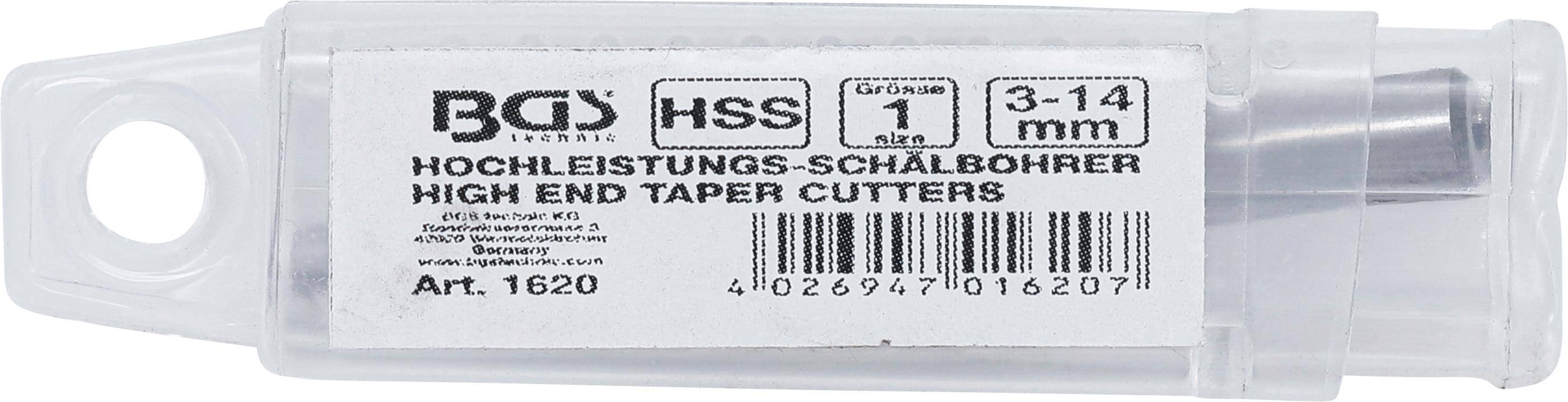 BGS technic Hochleistungs-Blechschlbohrer | Gre 1 | 3 - 14 mm