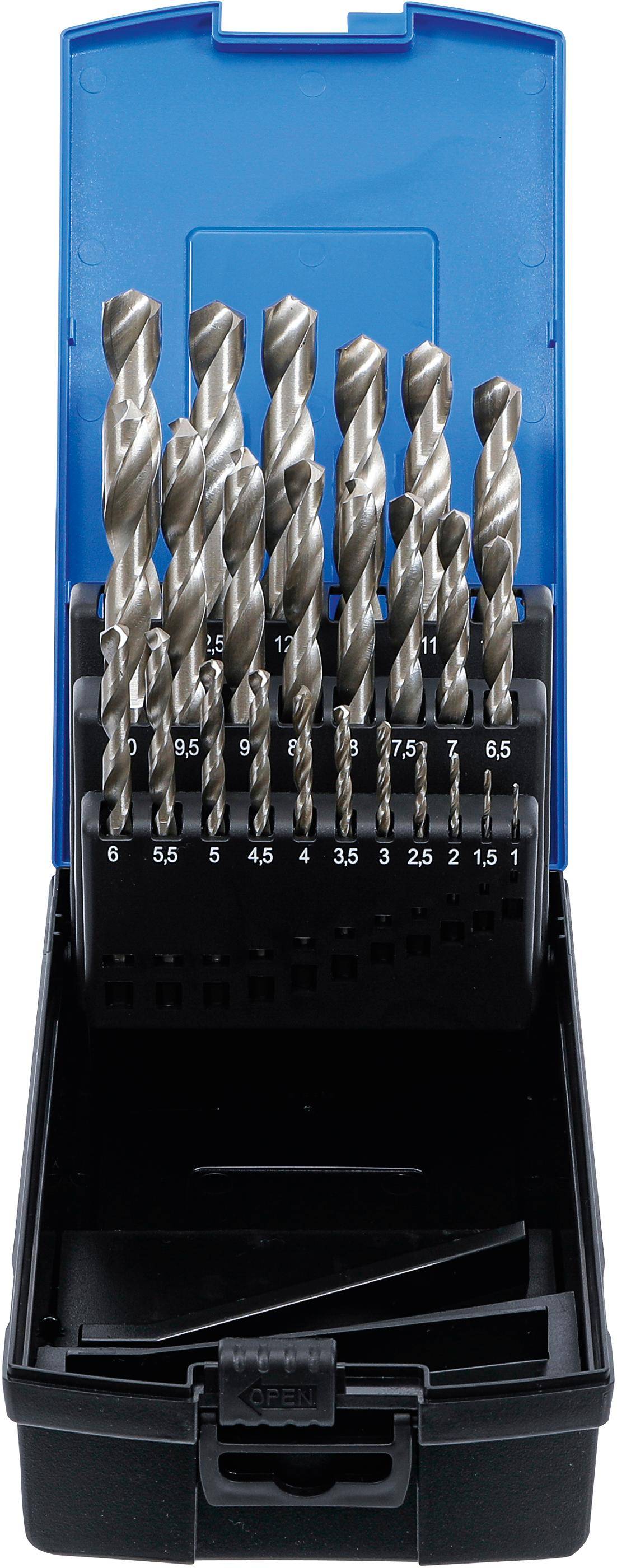 BGS technic Spiralbohrer-Satz | HSS | 1 - 13 mm | 25-tlg.