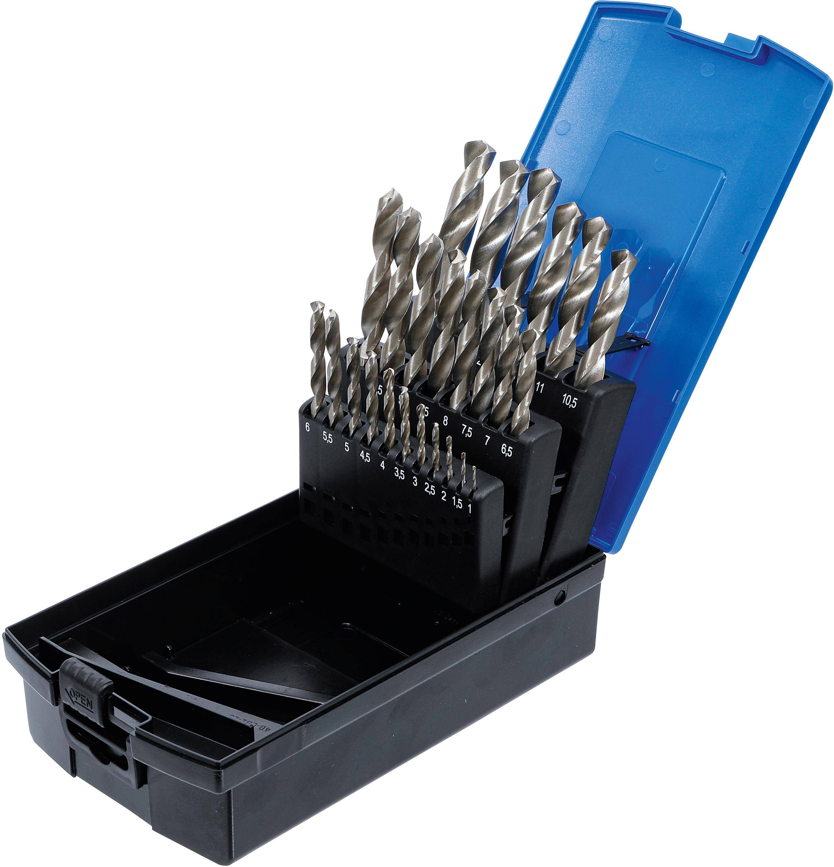 BGS technic Spiralbohrer-Satz | HSS | 1 - 13 mm | 25-tlg.