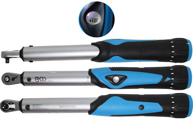 Drehmomentschlüssel Abtrieb Außenvierkant 6,3 mm (1/4) 5 - 25 Nm