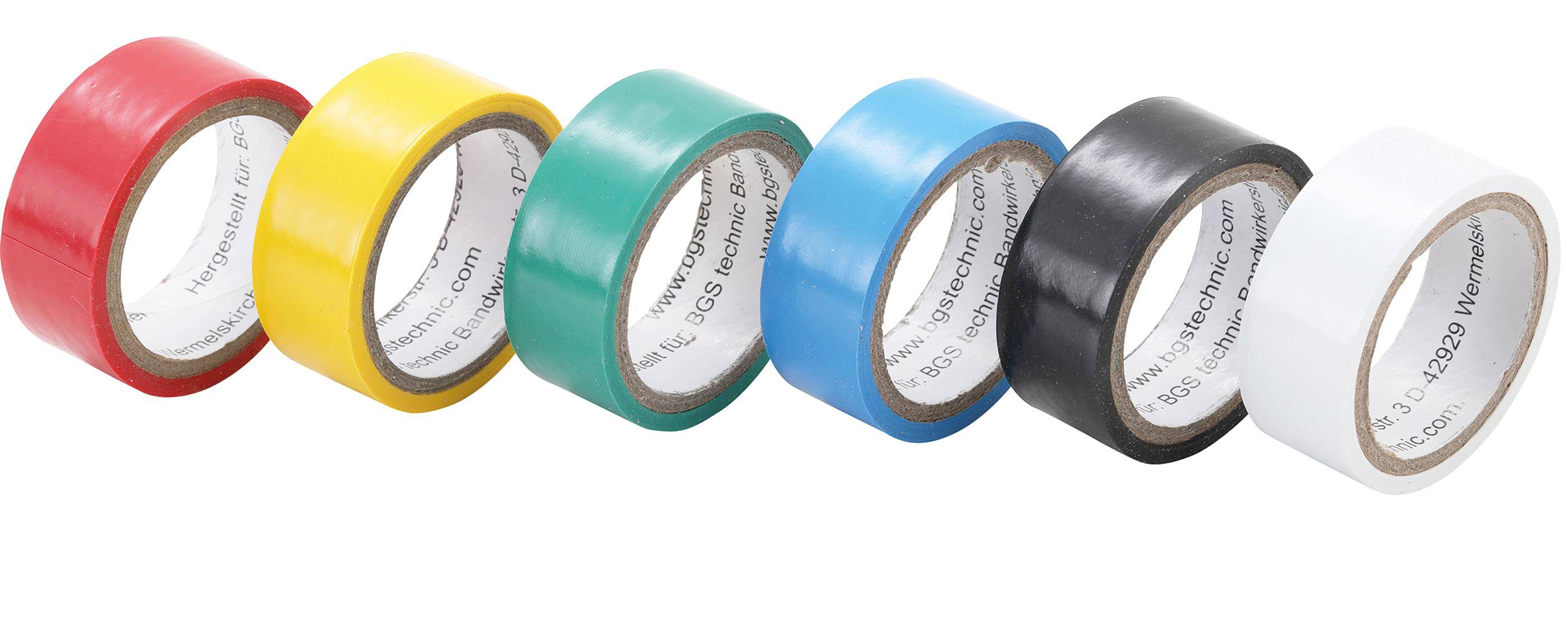 BGS Diy COLOR Multi-Klebeband Set | 19 x 3,5 m | 6-tlg.