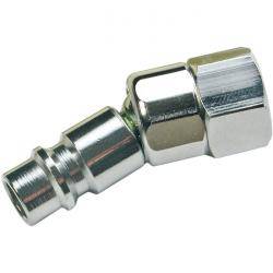 Gewindestecknippel "BGS" - 1/4" Antrieb - für 1/4" Innengewinde - mit Kugelkopf, Schwenk und drehbar - Druckluft
