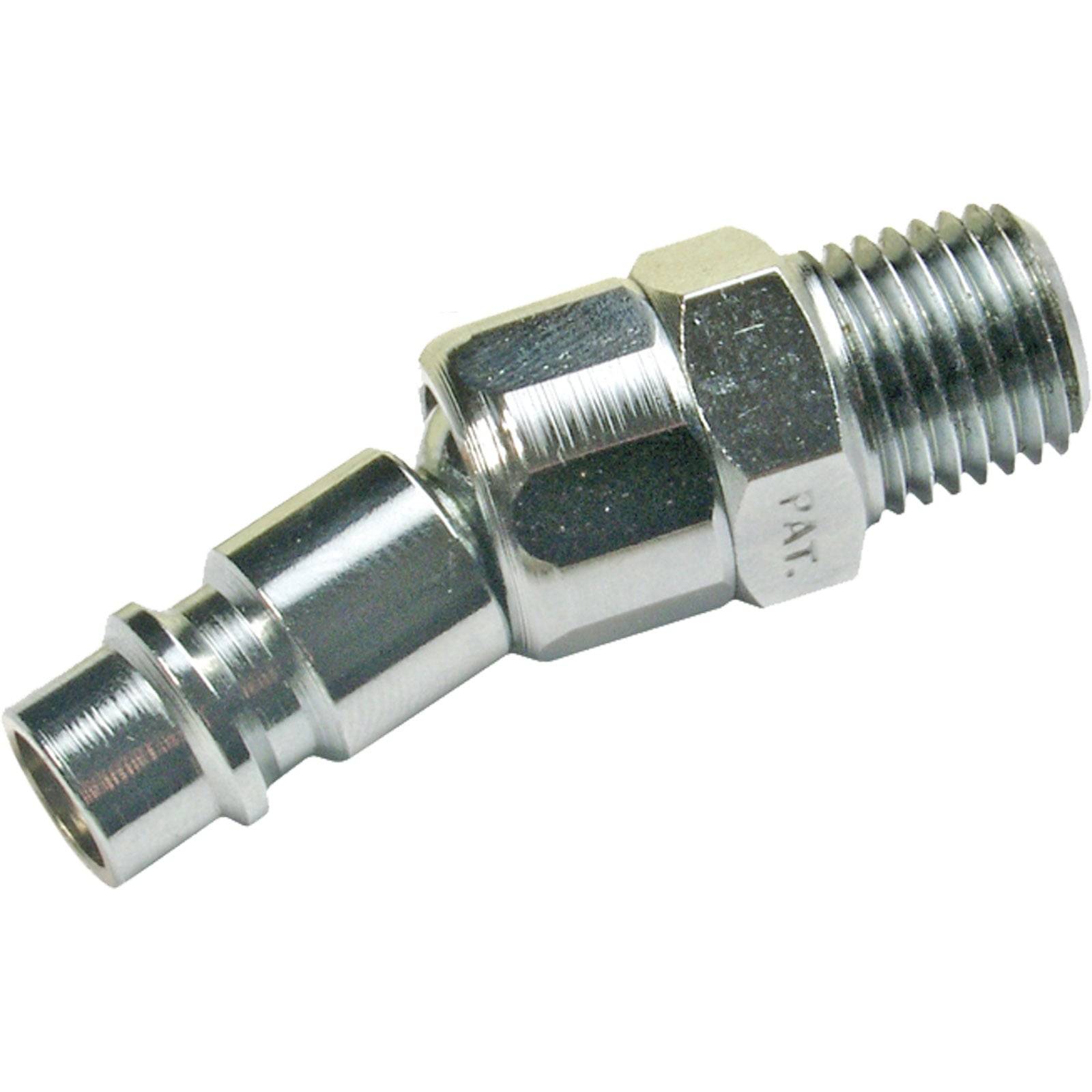 Gewindestecknippel "BGS" - 1/4" Antrieb - für 1/4" Außengewinde - mit Kugelkopf, Schwenk und drehbar - Druckluft