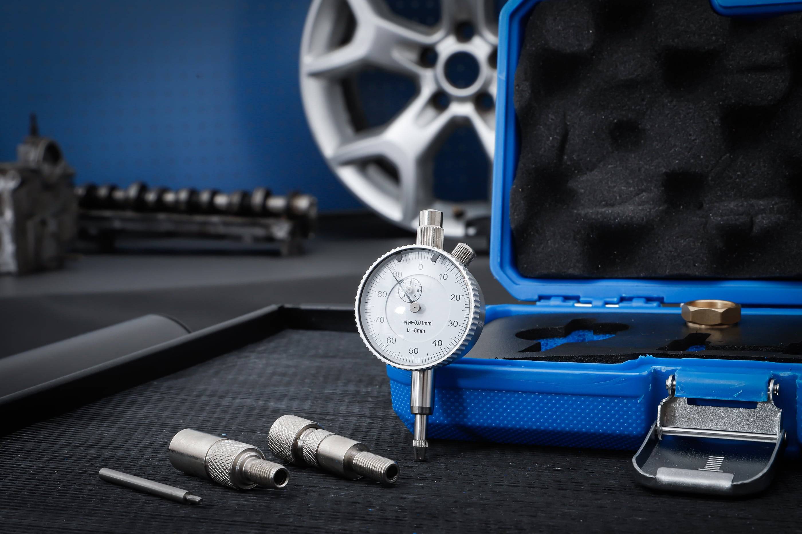 BGS TECHNIC OT-Messuhr für Zündeinstellung, 8319, für Motorräder