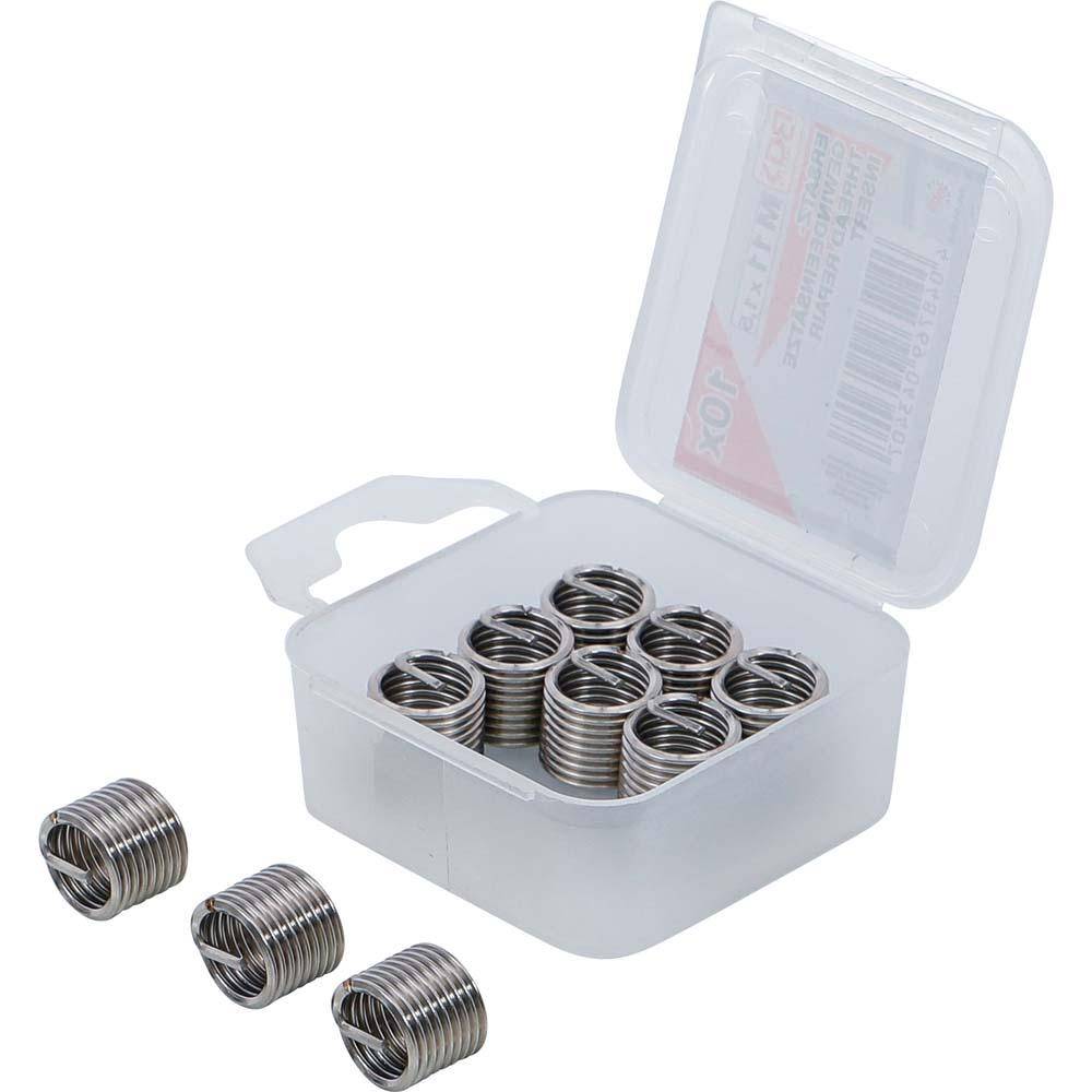 Ersatz-Gewindeeinsätze - für Gewinde/Steigung M11 x 1,5 mm - Inhalt 10 Stück