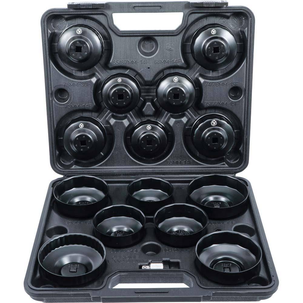 Ölfilterschlüssel-Satz - Antrieb Innenvierkant 10 mm (3/8") - 14-tlg.