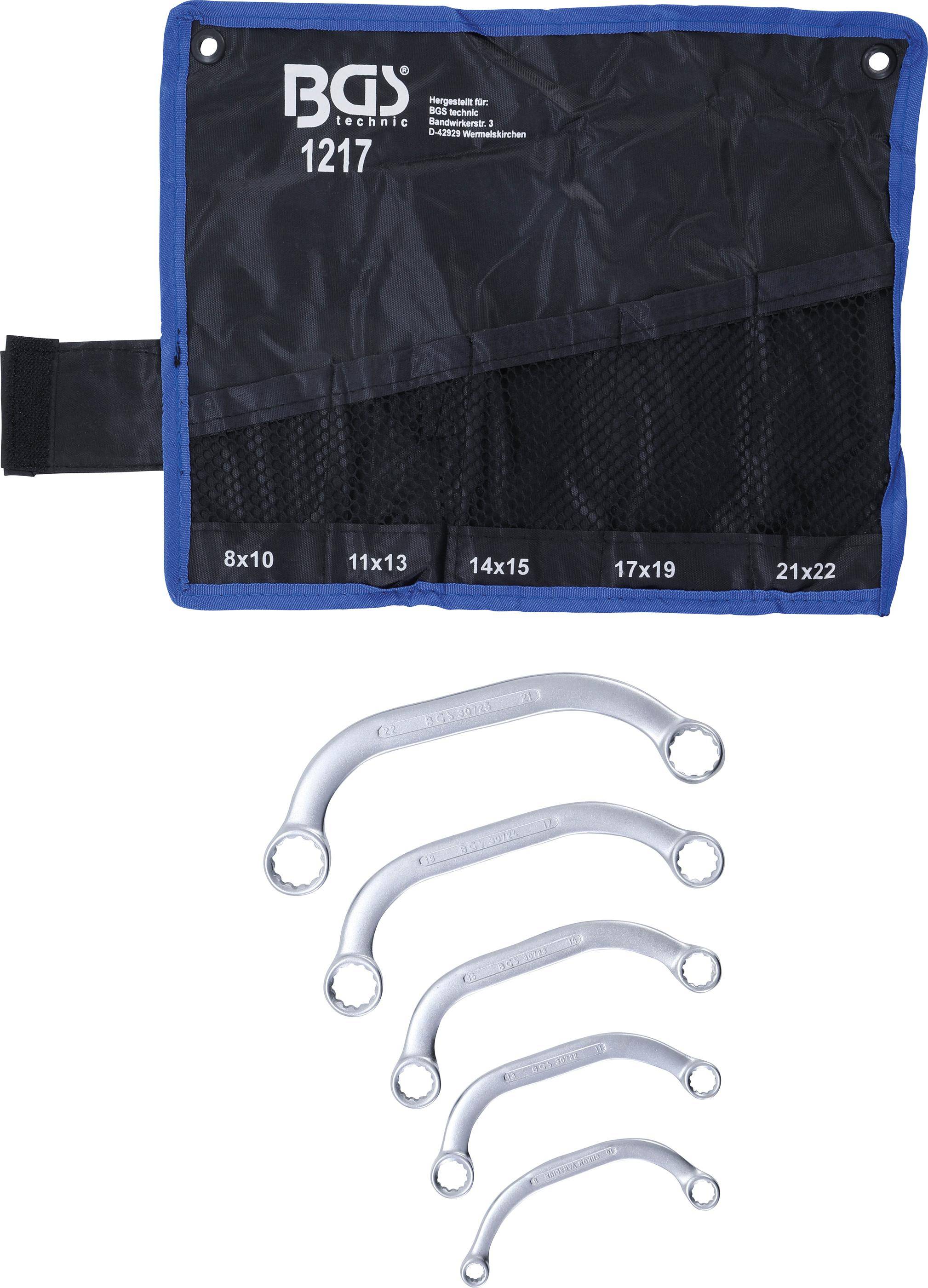 BGS Starter- und Blockschlssel-Satz | 8 x 10 - 21 x 22 mm | 5-tlg.