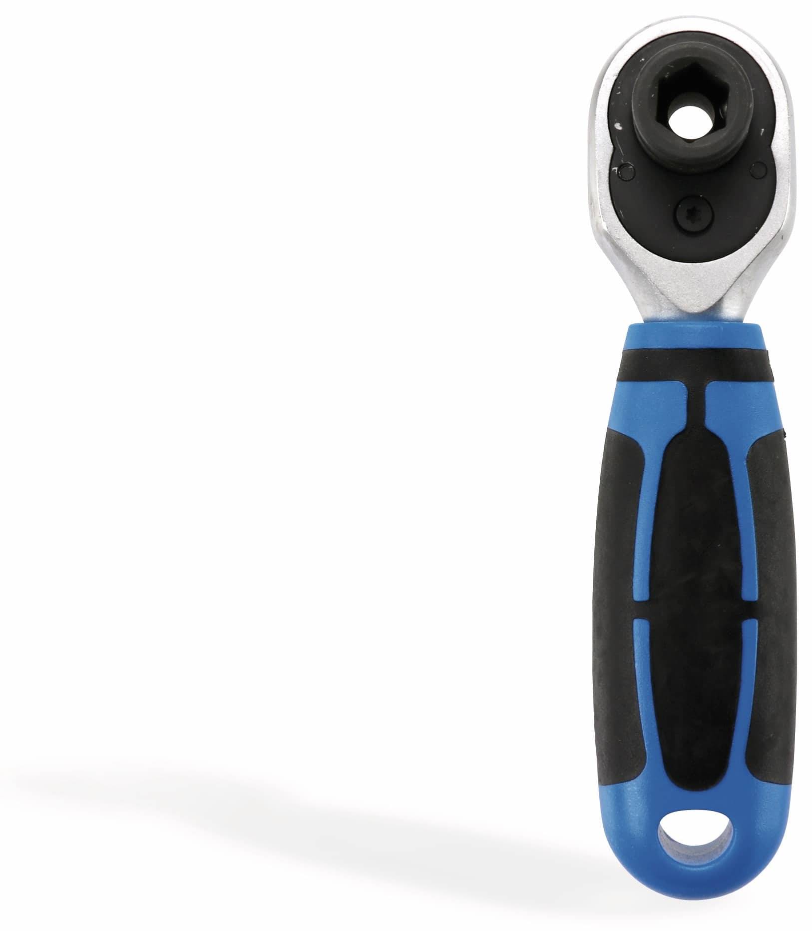 BGS TECHNIC Umschaltknarre 353, Bitaufnahme, 10 mm (3/8") Innensechskant, 135 mm