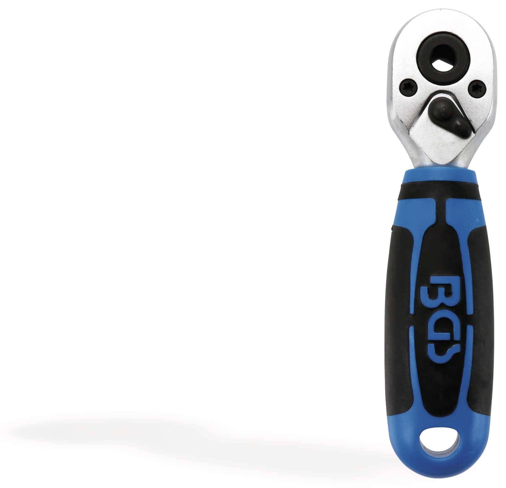 BGS TECHNIC Umschaltknarre 353, Bitaufnahme, 10 mm (3/8") Innensechskant, 135 mm