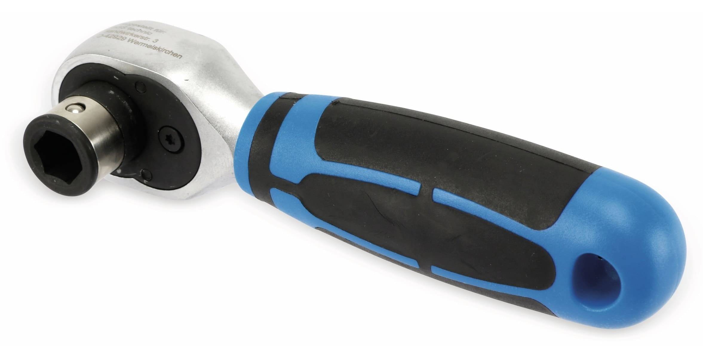 BGS TECHNIC Umschaltknarre 353, Bitaufnahme, 10 mm (3/8") Innensechskant, 135 mm