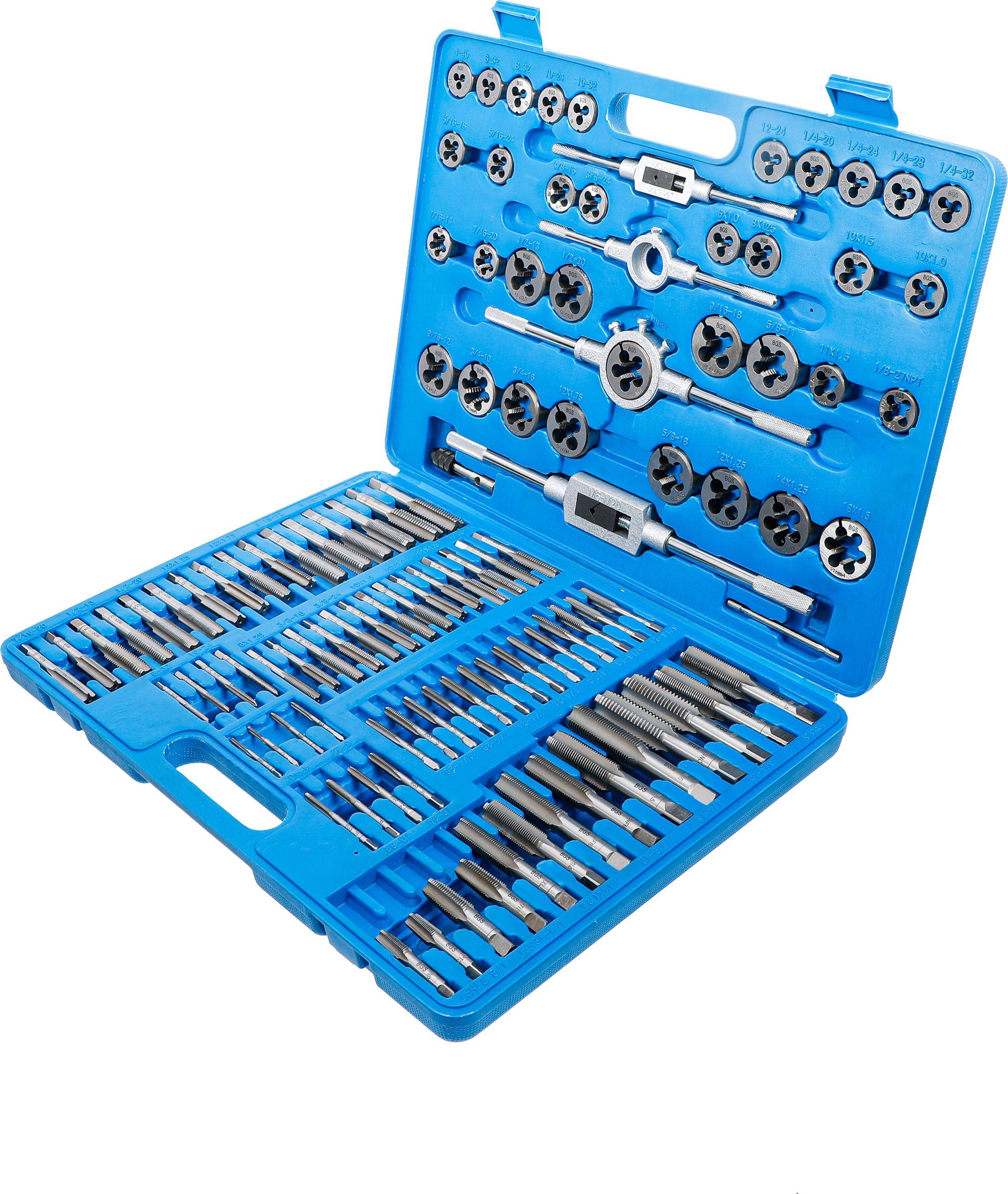 BGS Gewindeschneid-Satz | metrisch / Zoll | 110-tlg.