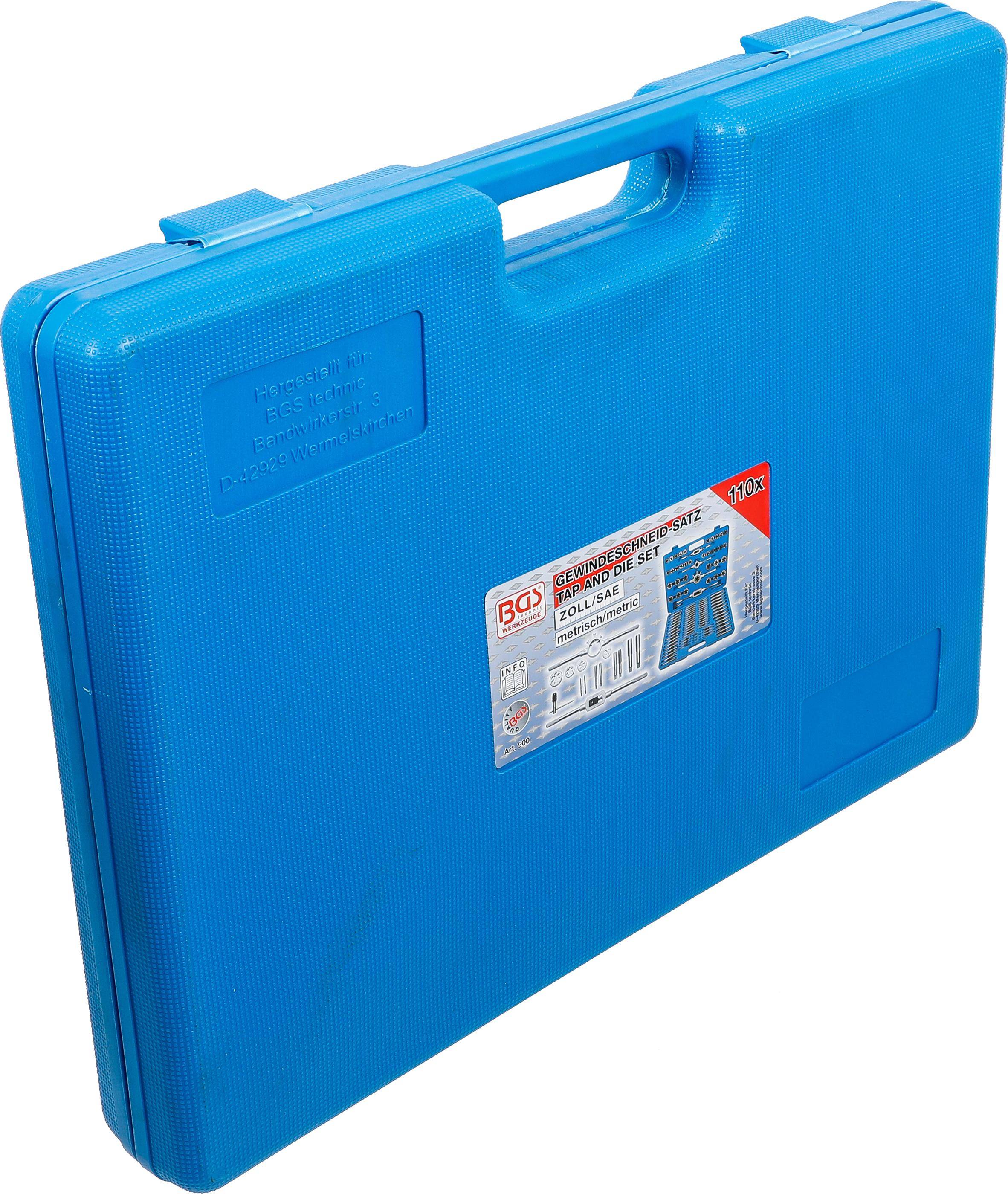 BGS Gewindeschneid-Satz | metrisch / Zoll | 110-tlg.