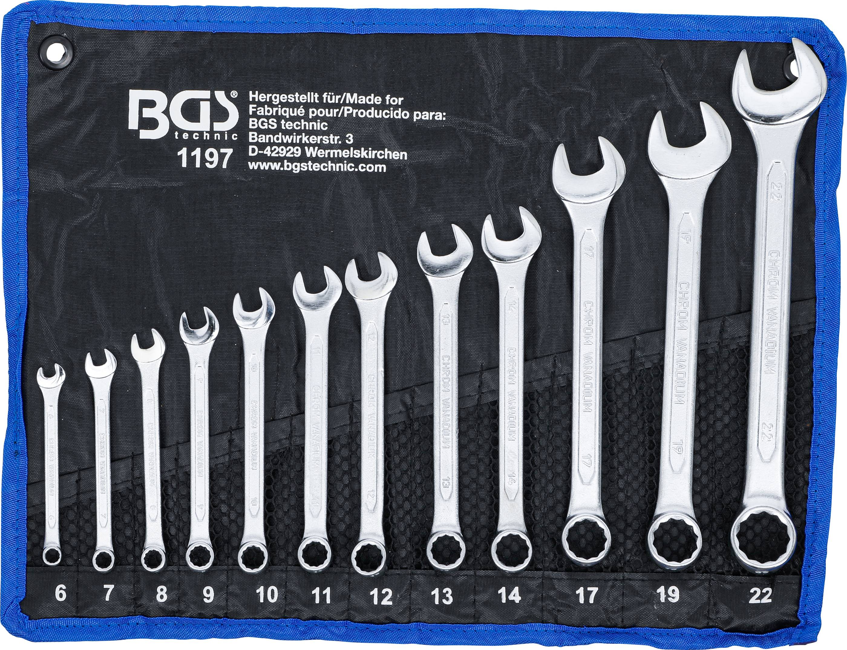 BGS Maul-Ringschlssel-Satz | SW 6 - 22 mm | 12-tlg.