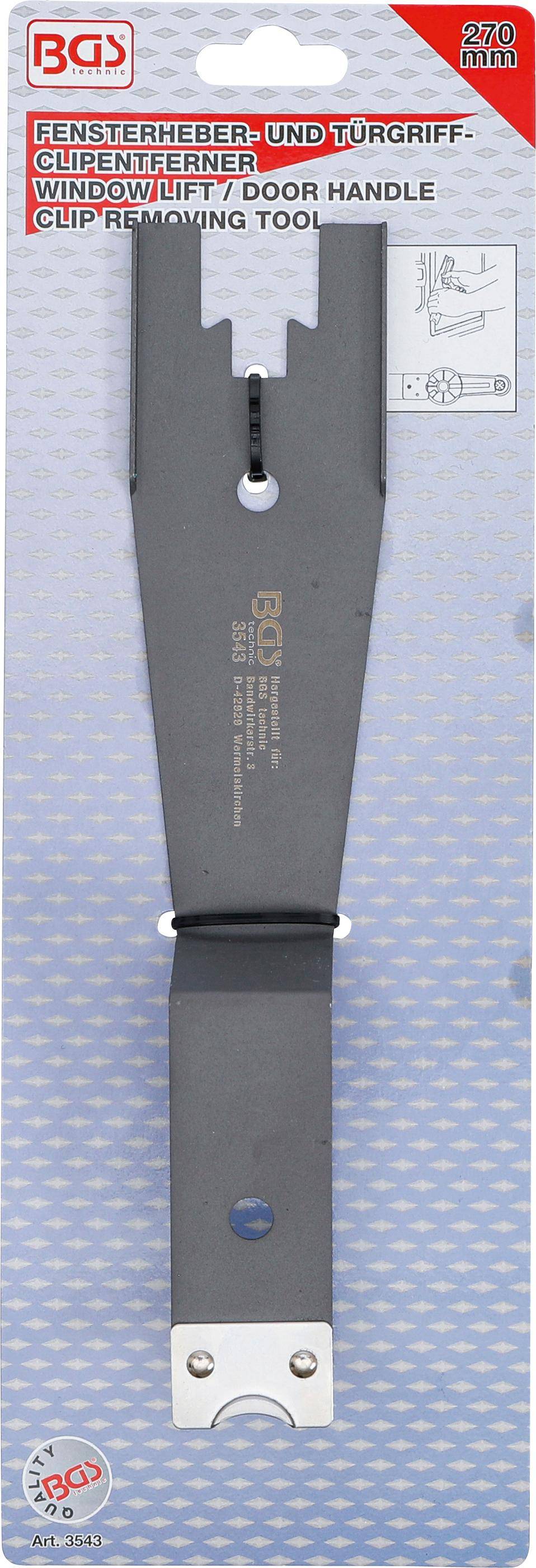 BGS technic Fensterheber und Trgriff-Clipentferner | 270 mm