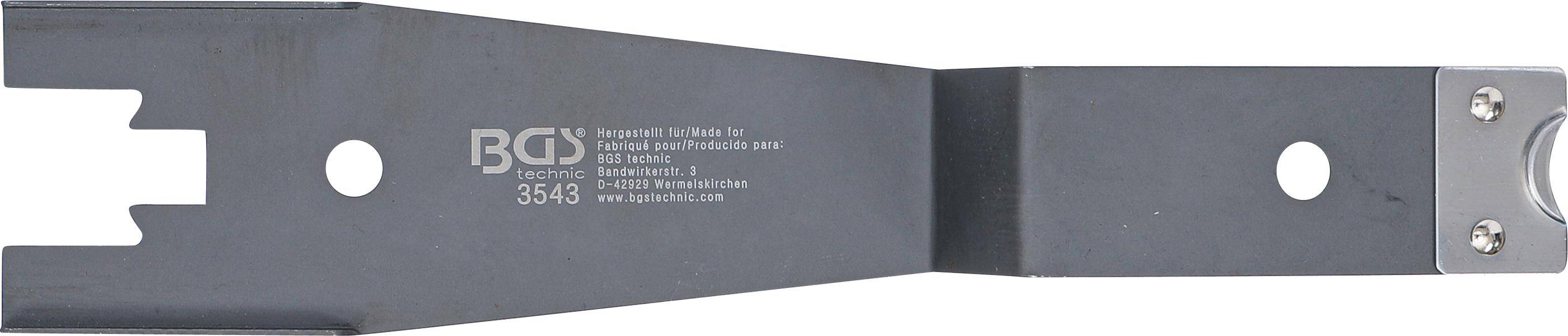 Metalltool mit Text 'Hergestellt für www.bgstechnic.com, Gereonsmühlweg 25-27, 50670 Köln