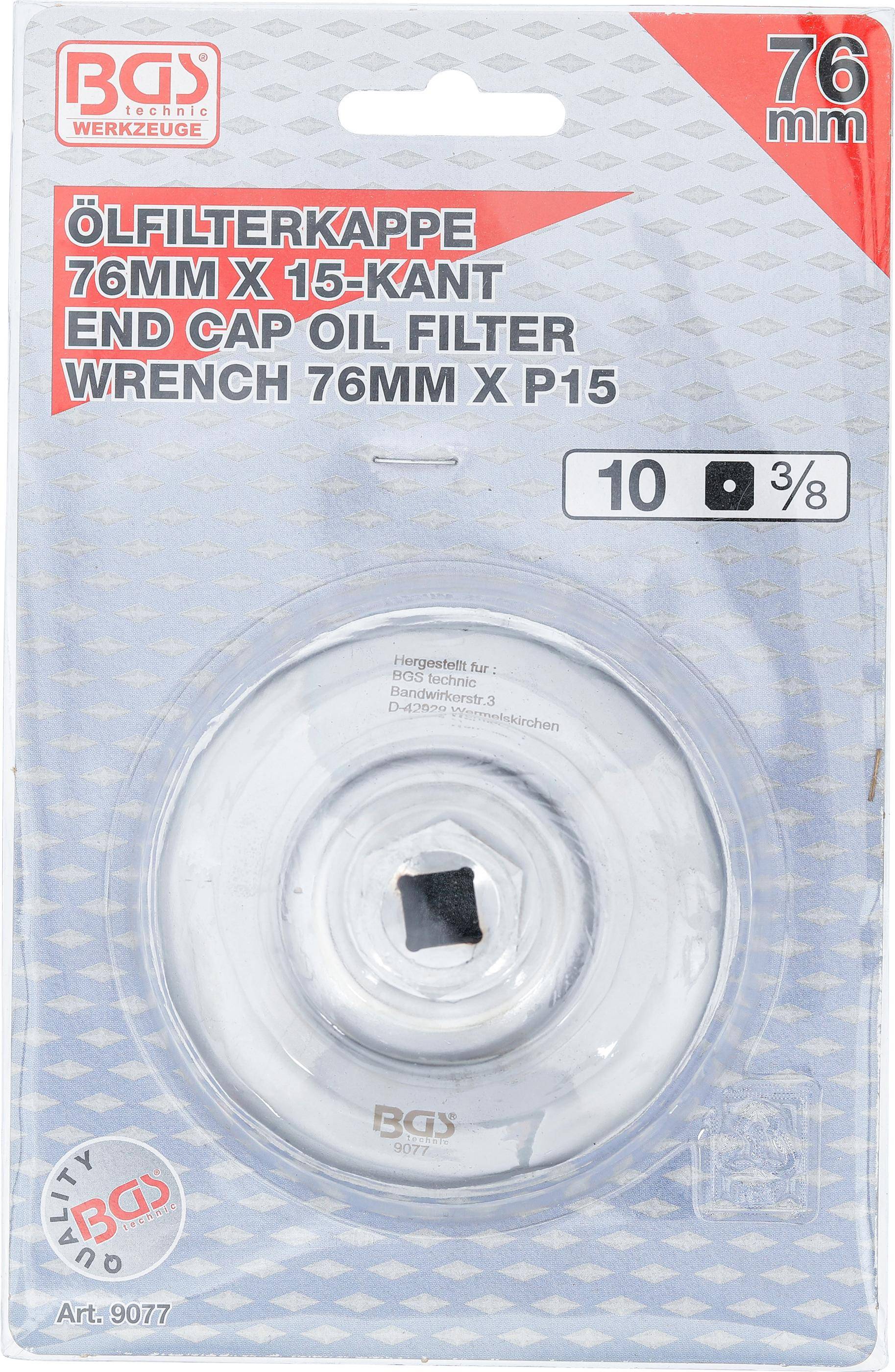 BGS lfilterschlssel | 15-kant | 76 mm | fr Ford