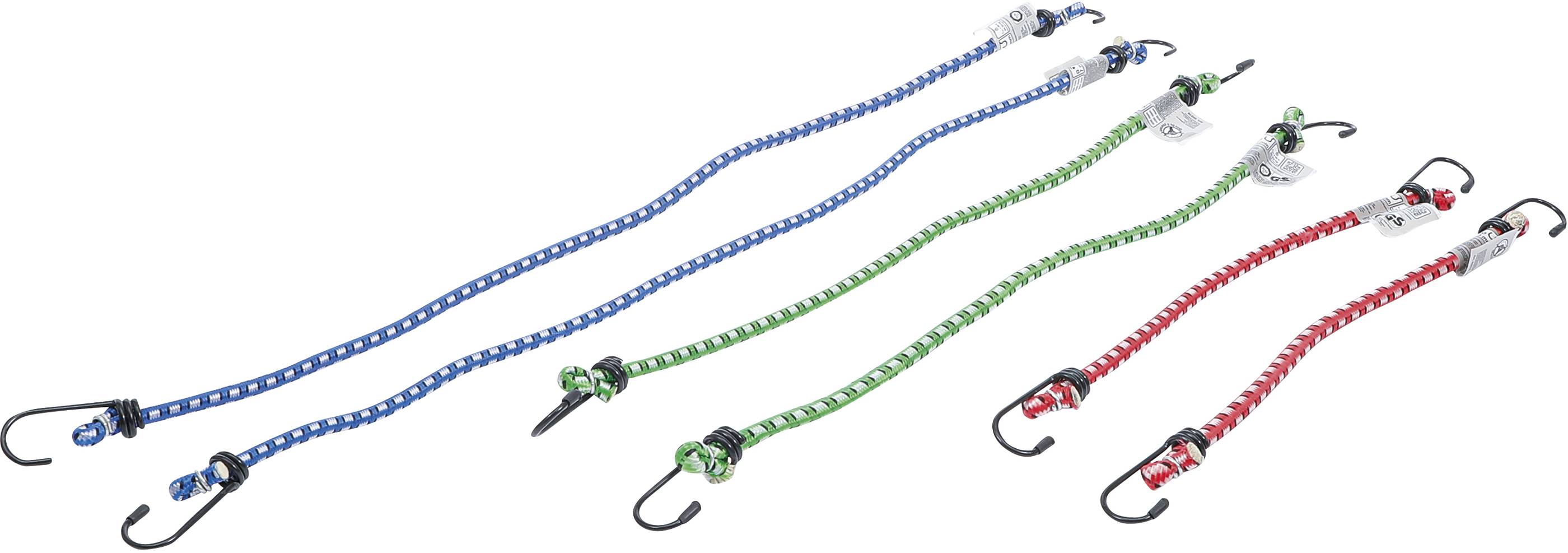 BGS technic Gepäckspanner-Satz | 300 / 450 / 600 mm | 6-tlg.