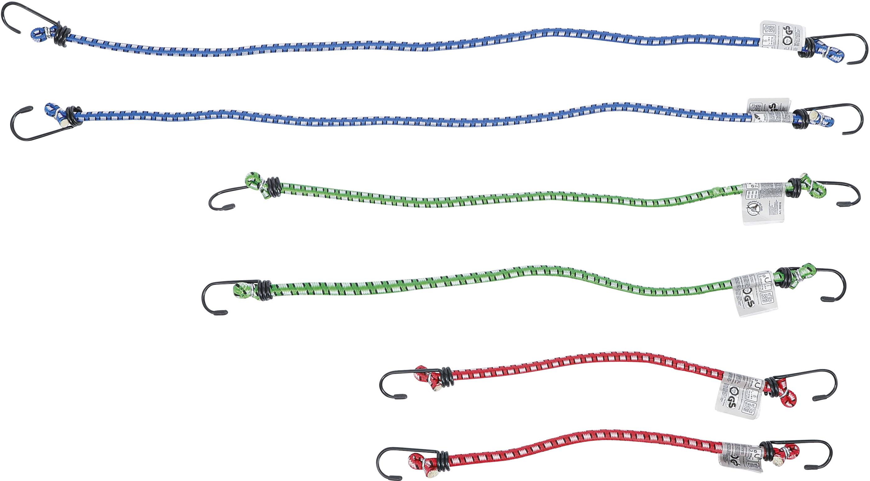 BGS technic Gepäckspanner-Satz | 300 / 450 / 600 mm | 6-tlg.