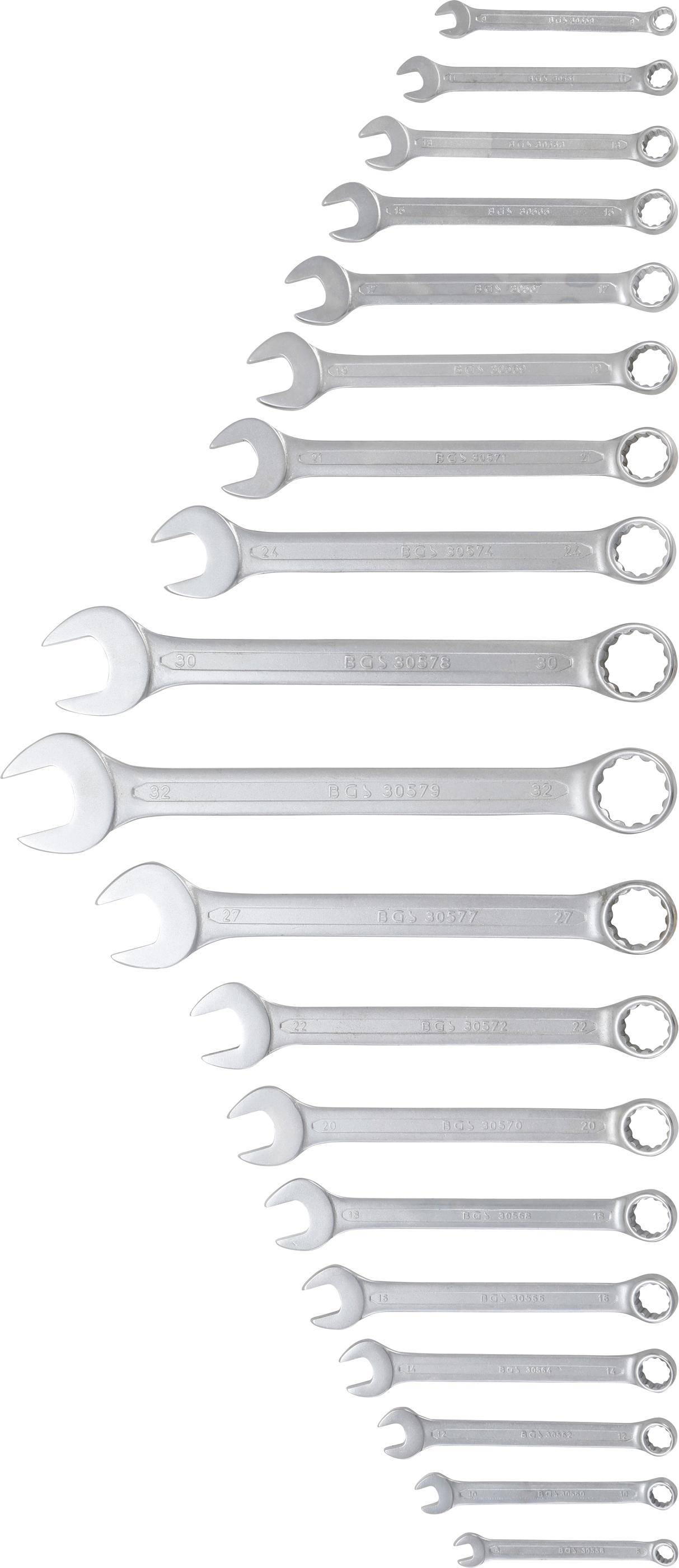 BGS Maul-Ringschlüssel-Satz | SW 8 - 32 mm | 19-tlg.