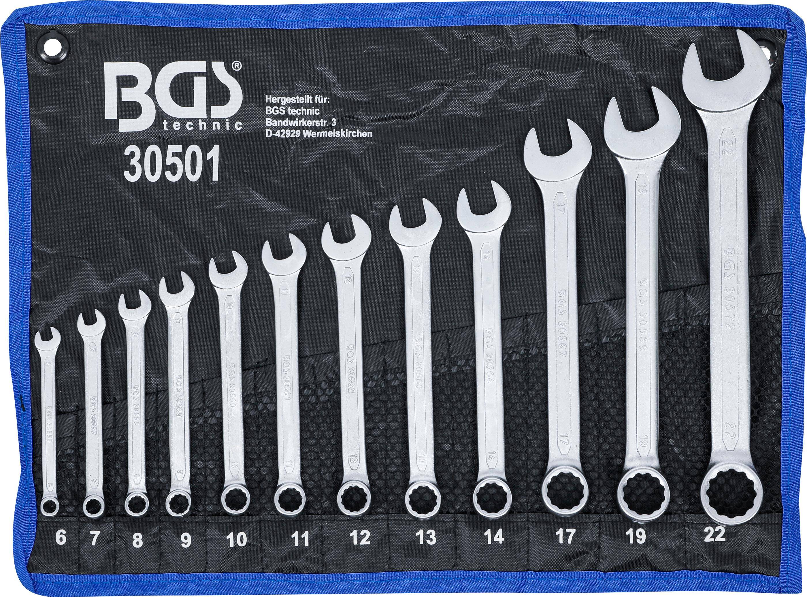 BGS Maul-Ringschlssel-Satz | SW 6 - 22 mm | 12-tlg.