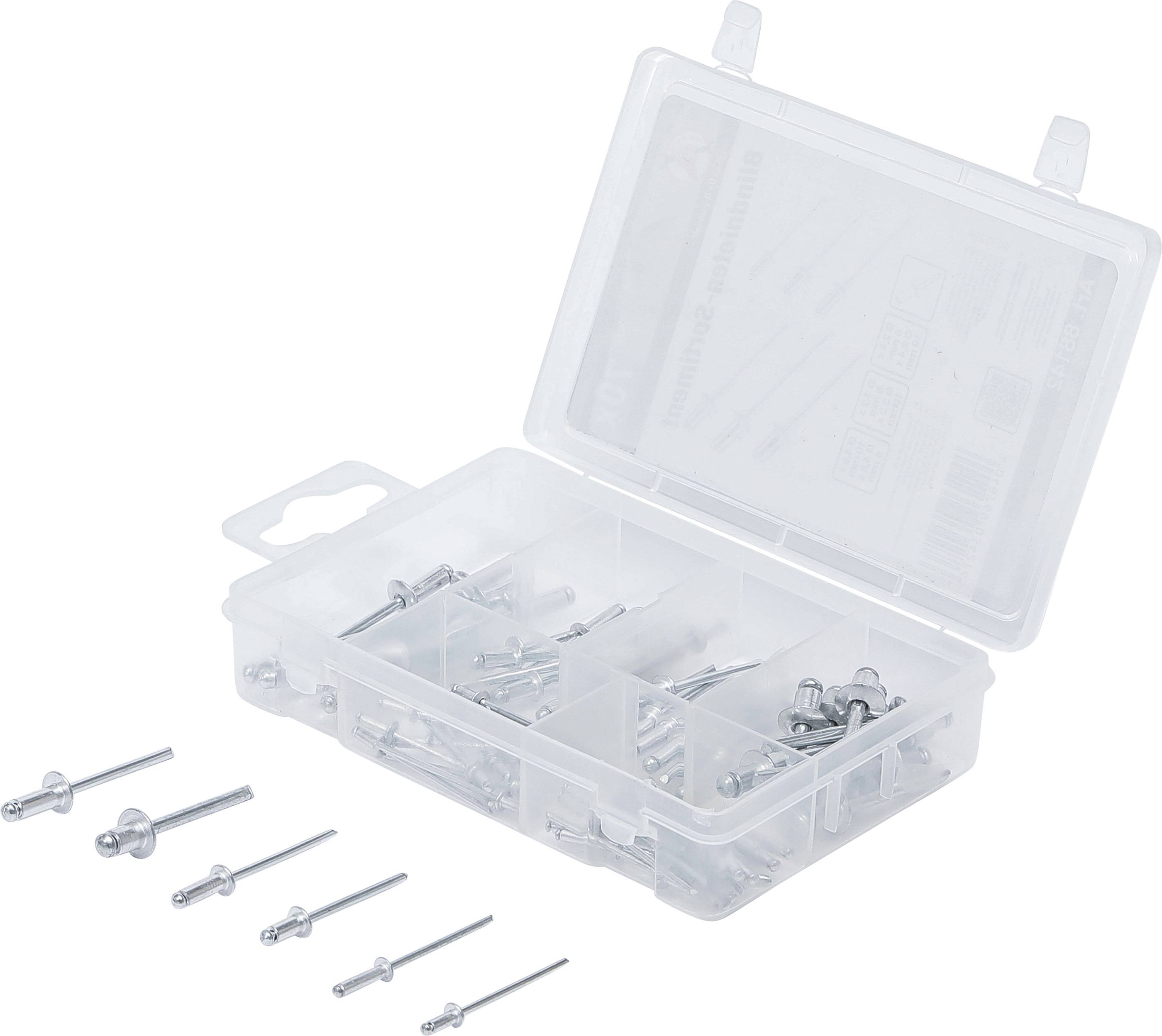 BGS technic Blindnieten-Sortiment | Ø 2,4 - 4,8 mm | 70-tlg.