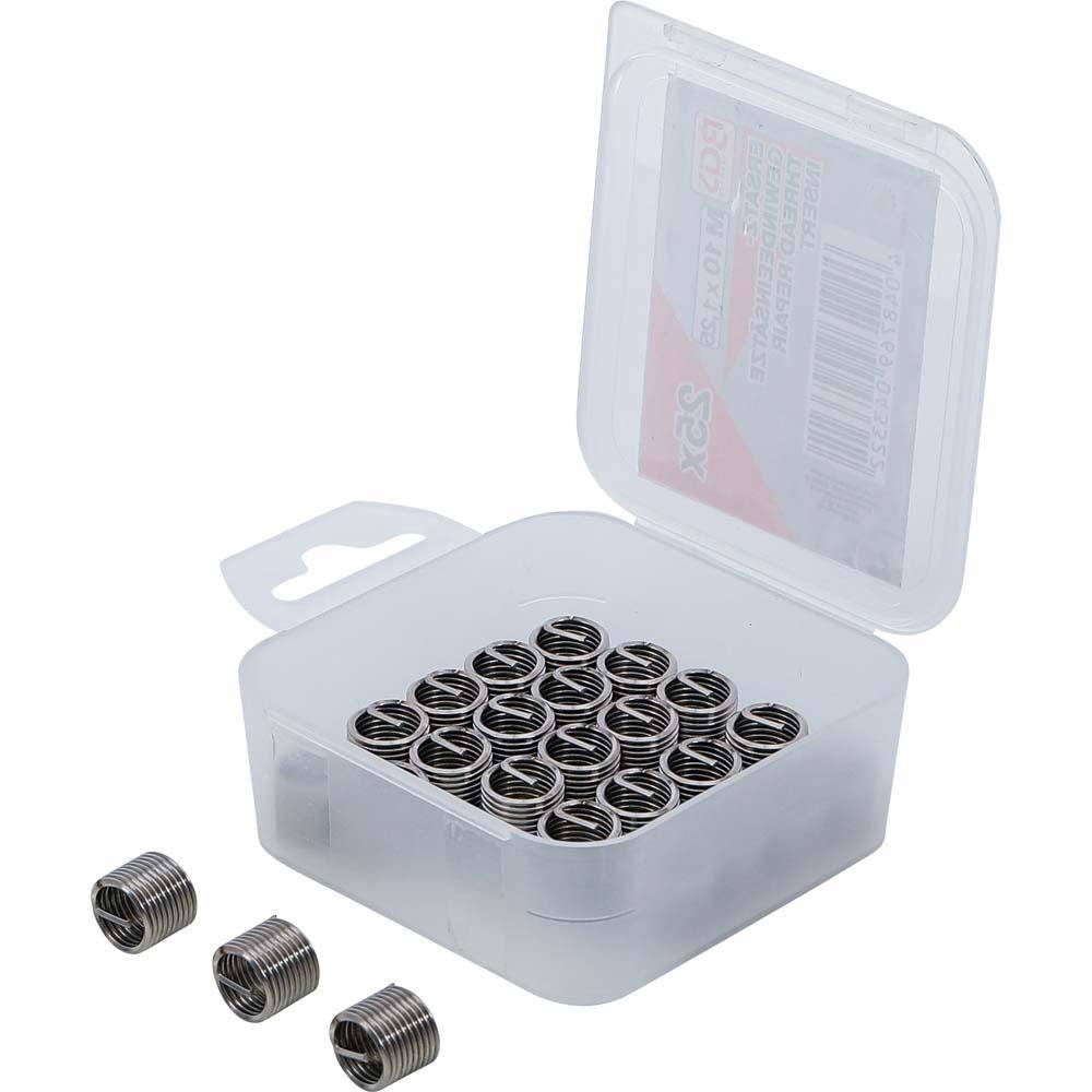 Ersatz-Gewindeeinsätze - für Gewinde/Steigung M10 x 1,25 mm - Inhalt 25 Stück