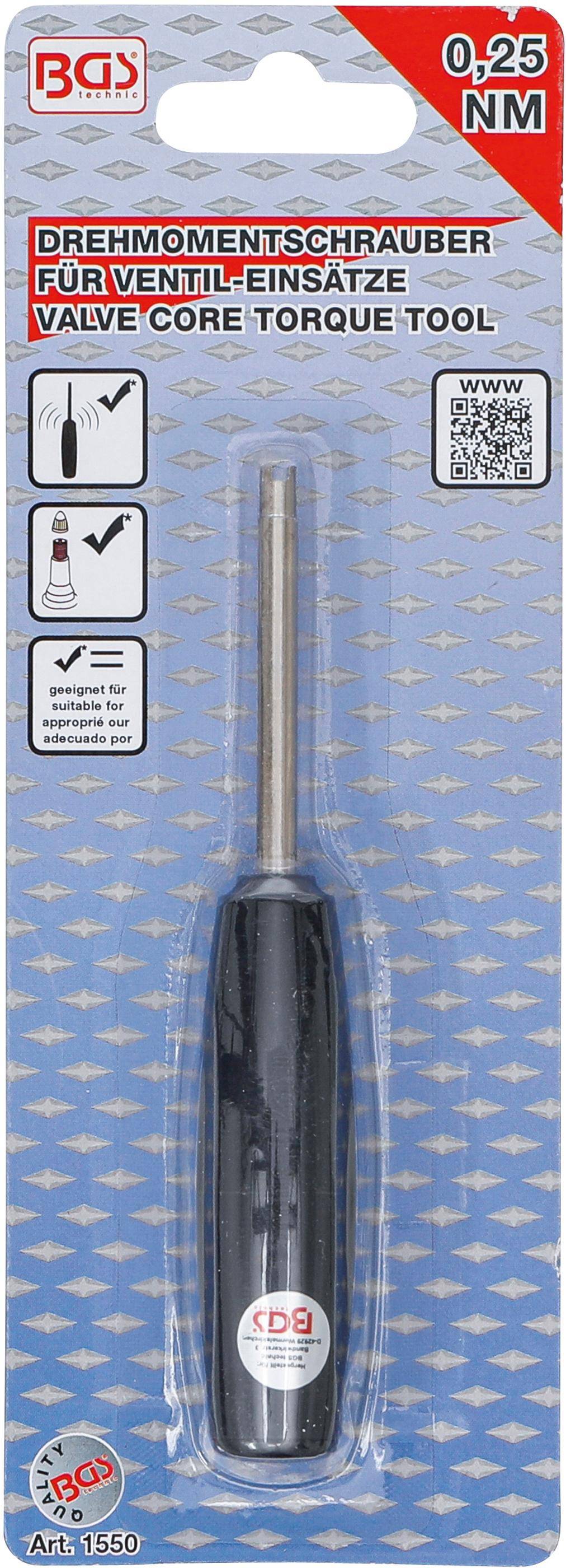 BGS Drehmomentschrauber für Ventil-Einsätze | 0,25 Nm