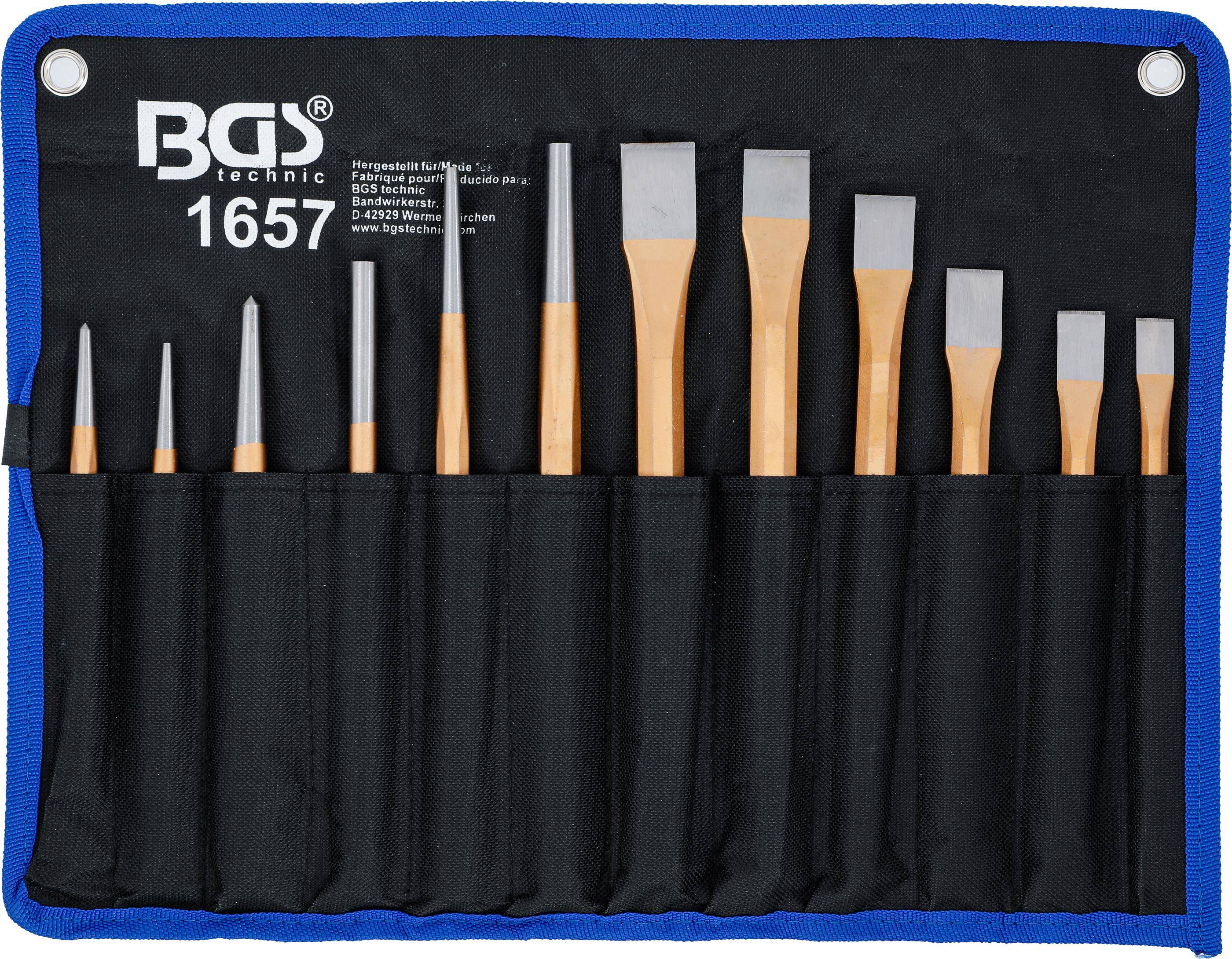 BGS technic Splintentreiber-/ Meissel-/ Krner-Satz | 12-tlg.