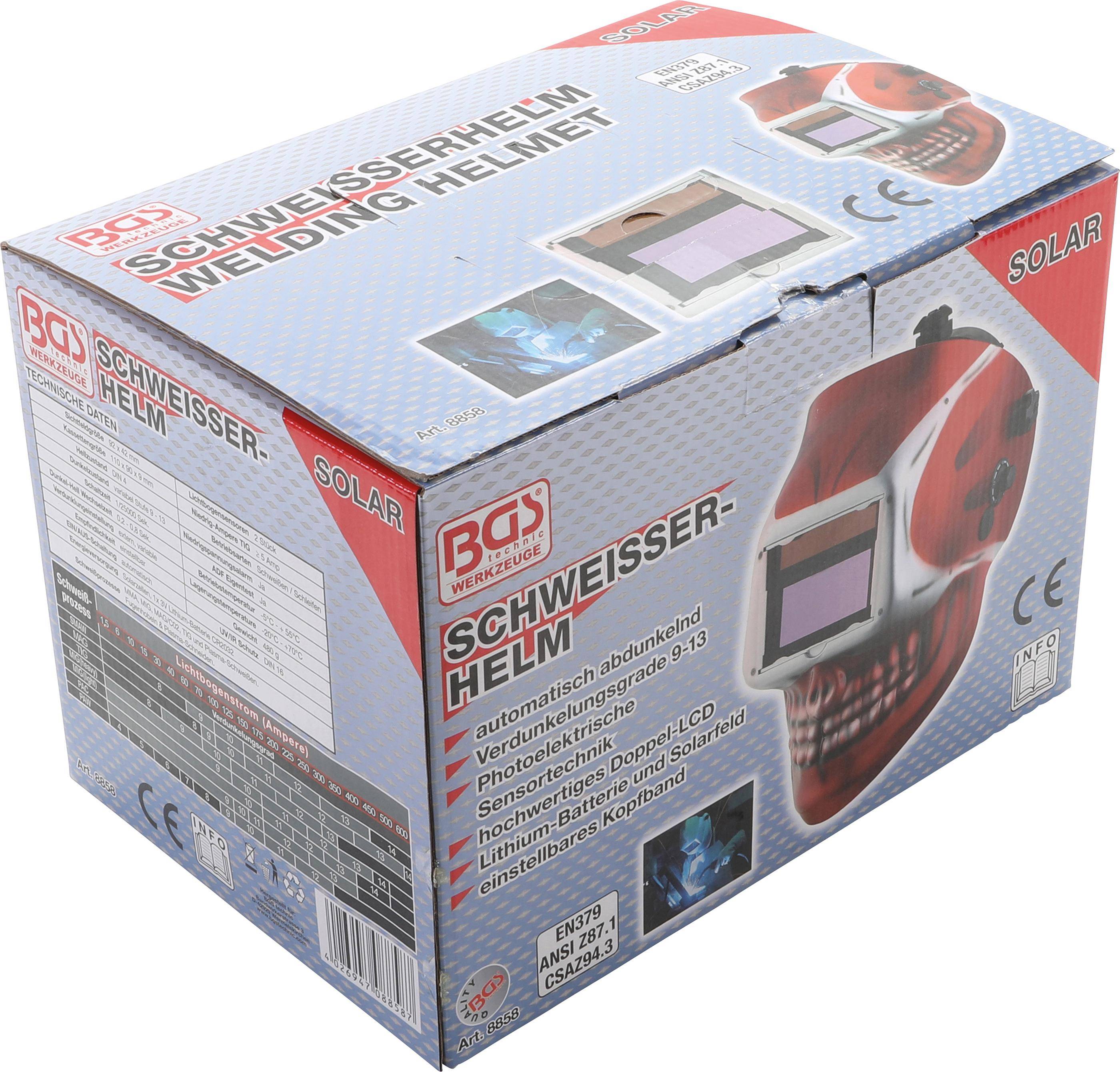 BGS Schweierhelm | "SKULL" | automatisch verdunkelnd