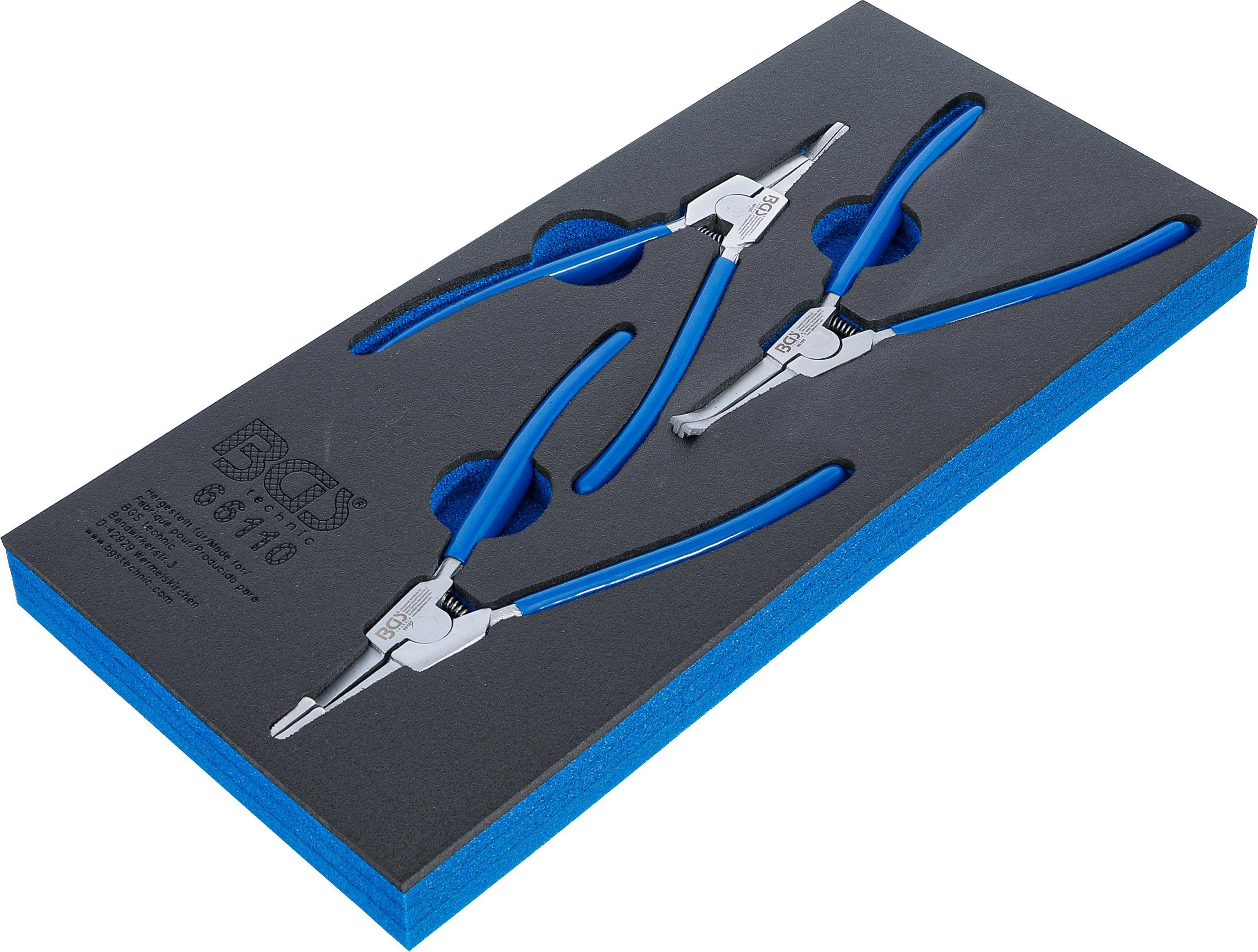 BGS Werkstattwageneinlage 1/3: Sicherungszangen-Satz fr