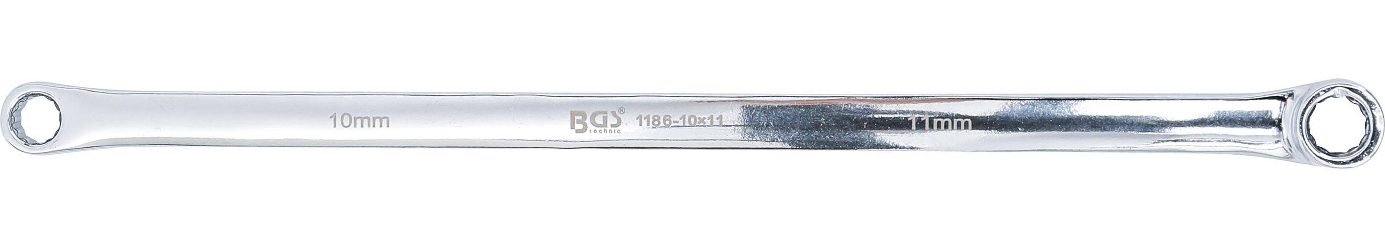 Doppelringschlüssel "BGS" - CV-Stahl - 10x11 bis 22x24mm - extra lang - Länge 290 mm