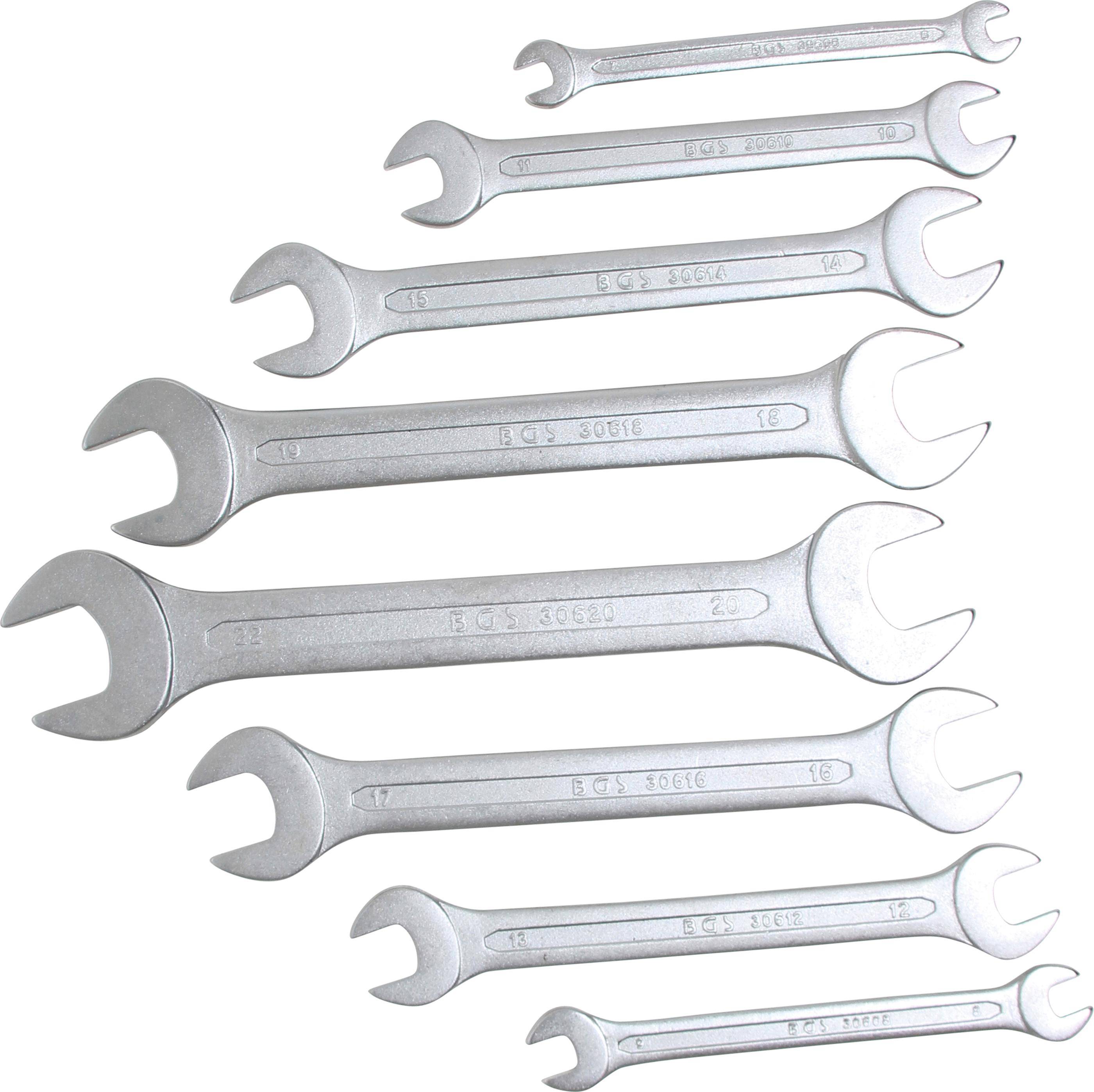 BGS Doppel-Maulschlssel-Satz | SW 6 - 22 mm | 8-tlg.