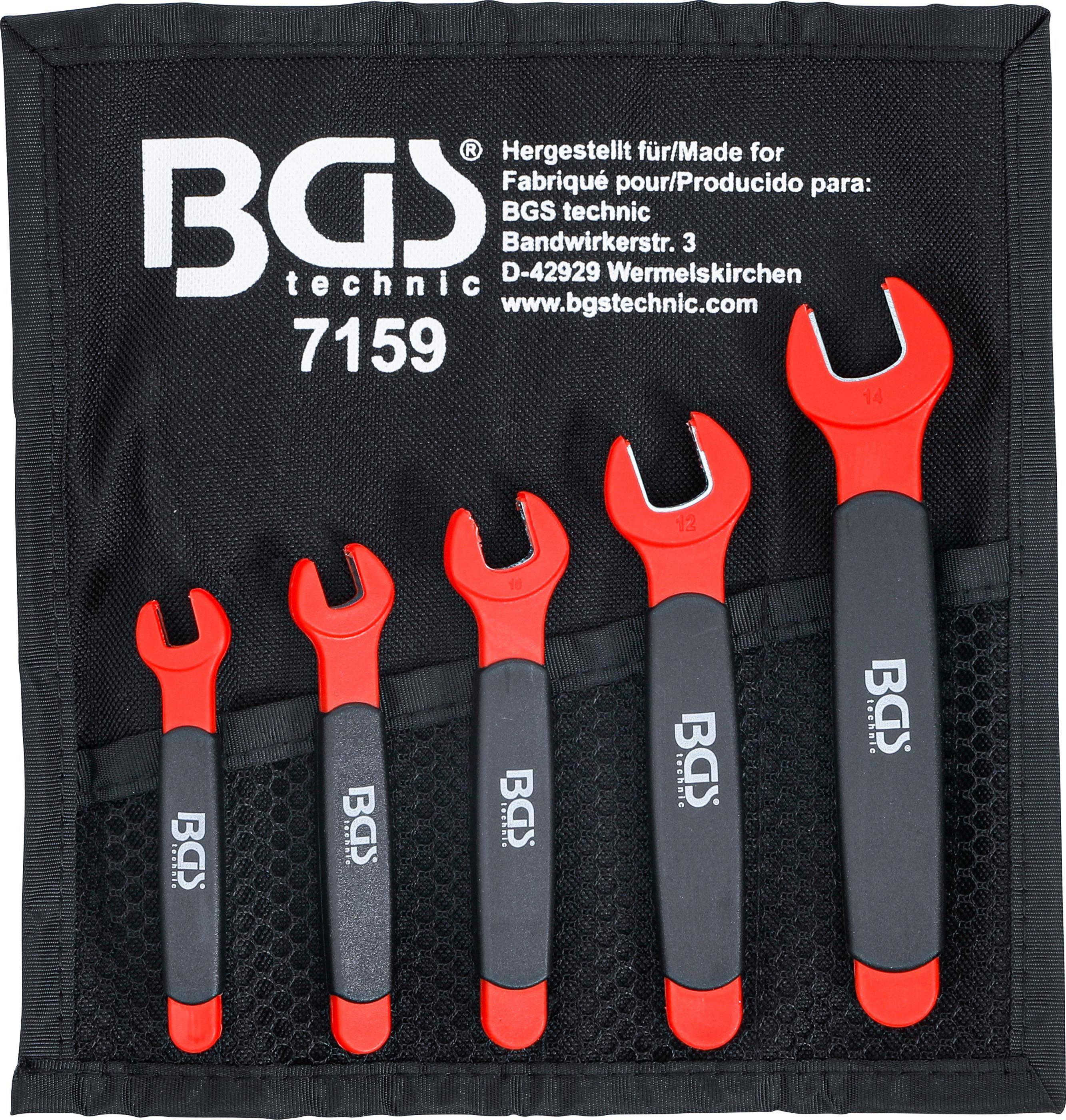 BGS VDE-Einmaulschlssel-Satz | SW 7 - 14 mm | 5-tlg.
