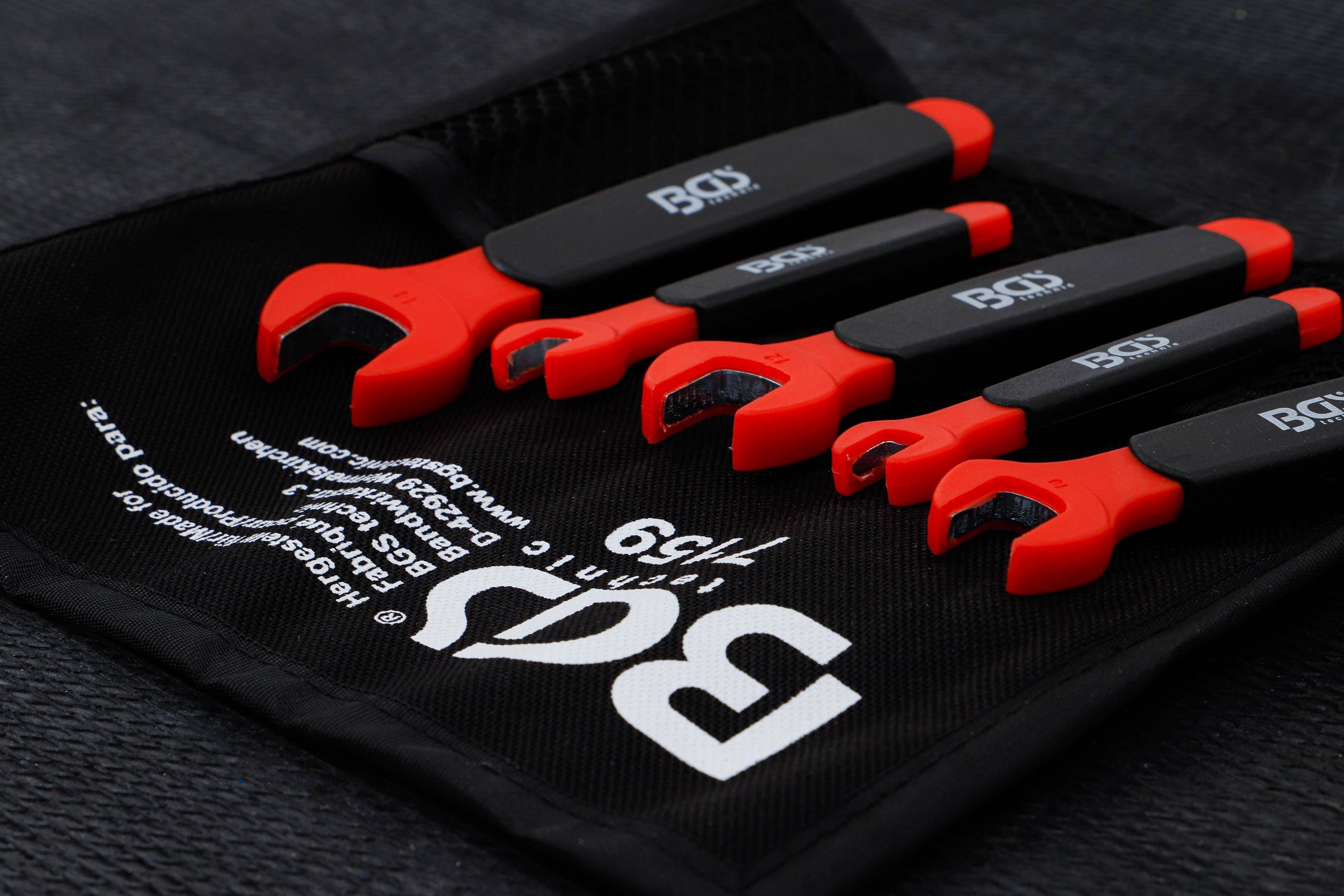 BGS VDE-Einmaulschlüssel-Satz | SW 7 - 14 mm | 5-tlg.