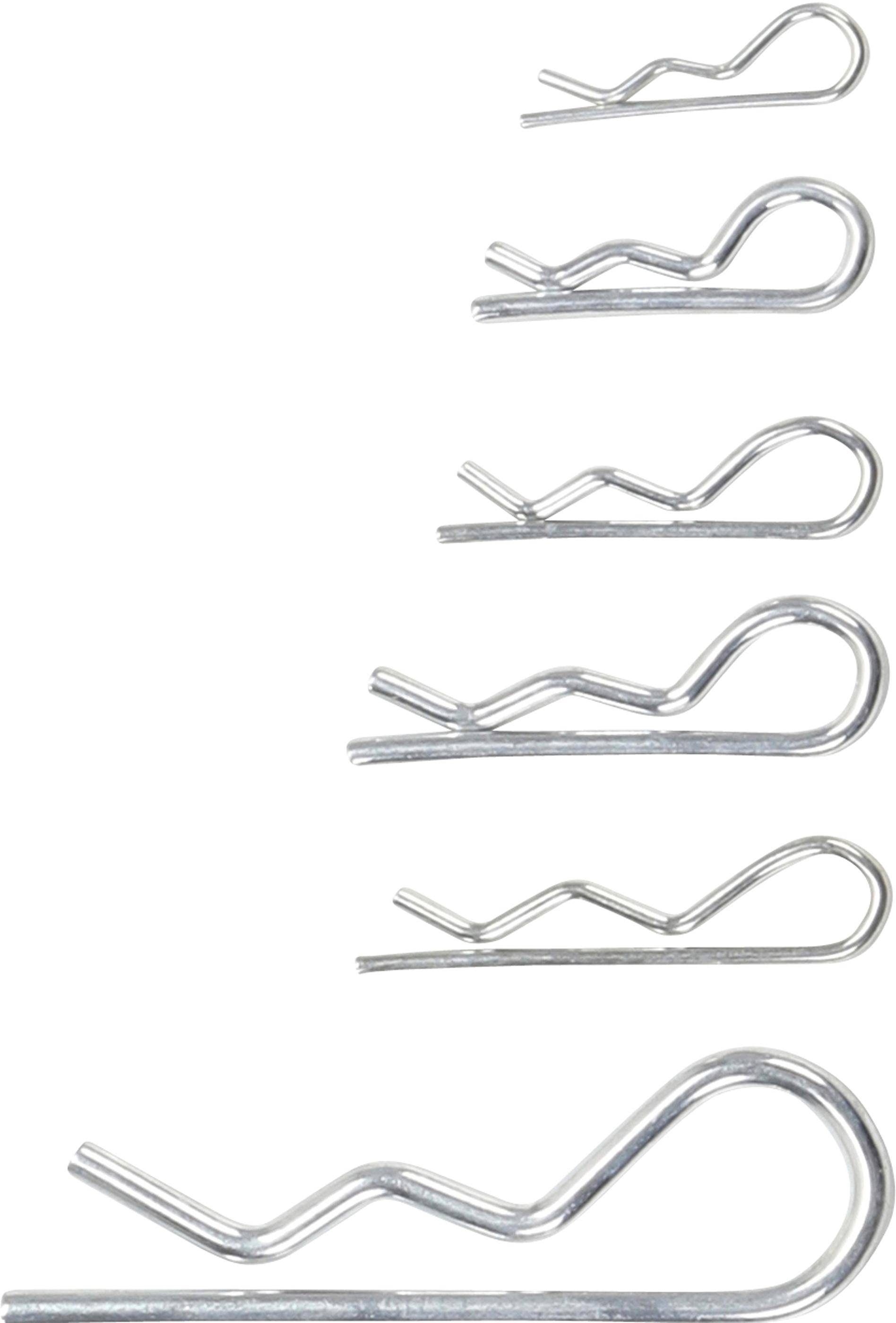 BGS Diy Federsplinte-Sortiment | Ø 1,2 - 3,0 mm | 48-tlg.