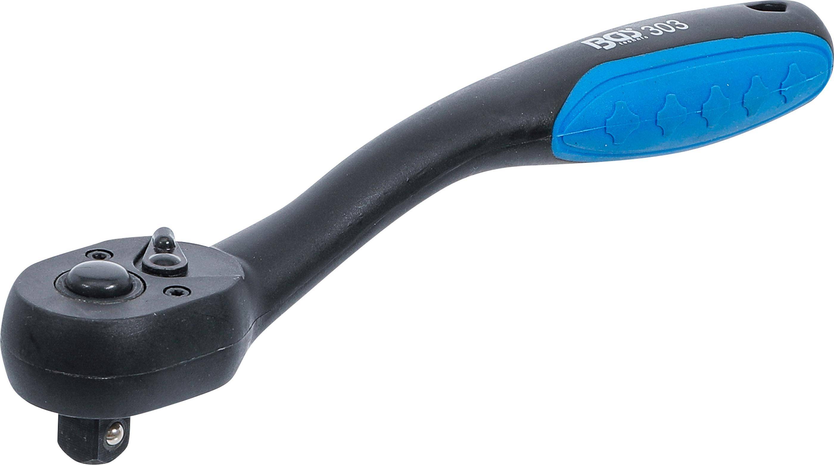 BGS Umschaltknarre, kunststoff-ummantelt | Abtrieb Auenvierkant 10 mm