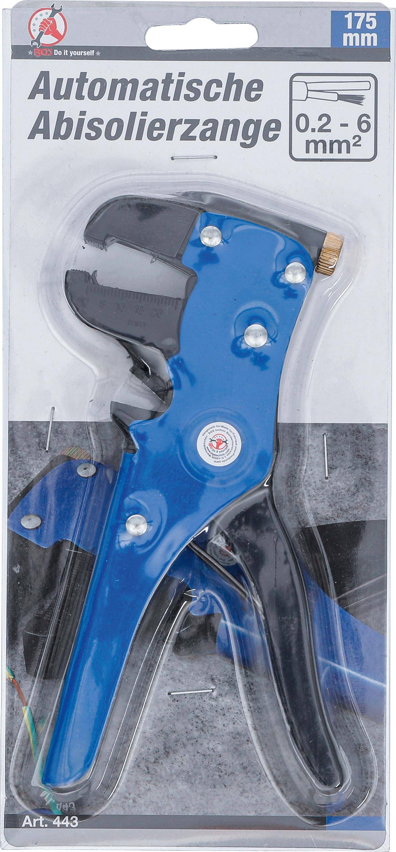 BGS technic Automatische Abisolierzange | 0,2 - 6 mm | 175 mm