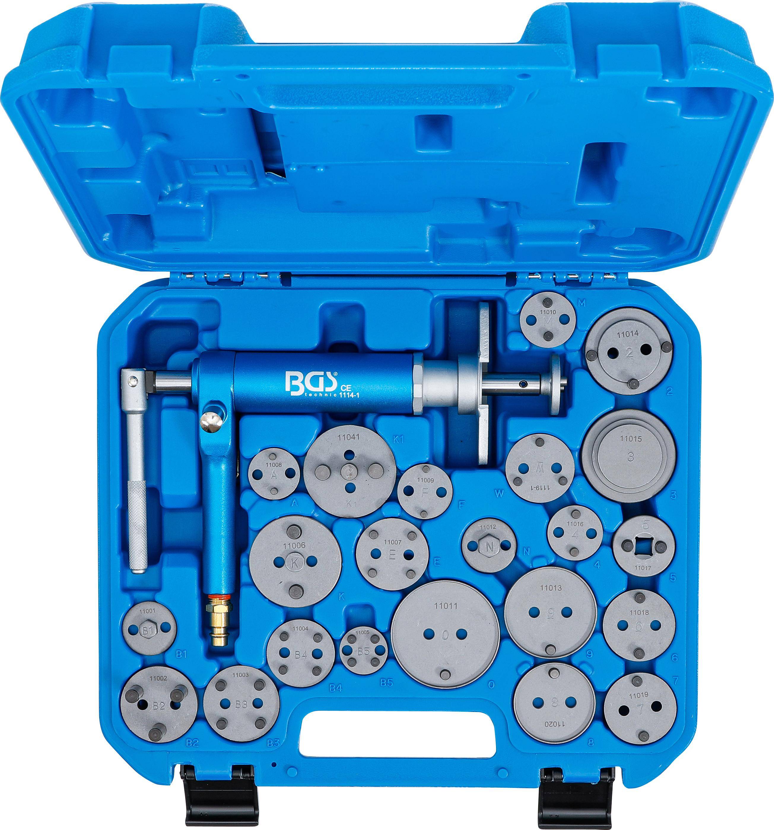 BGS technic Bremskolben-Rückstell-Satz | pneumatisch | 22-tlg.