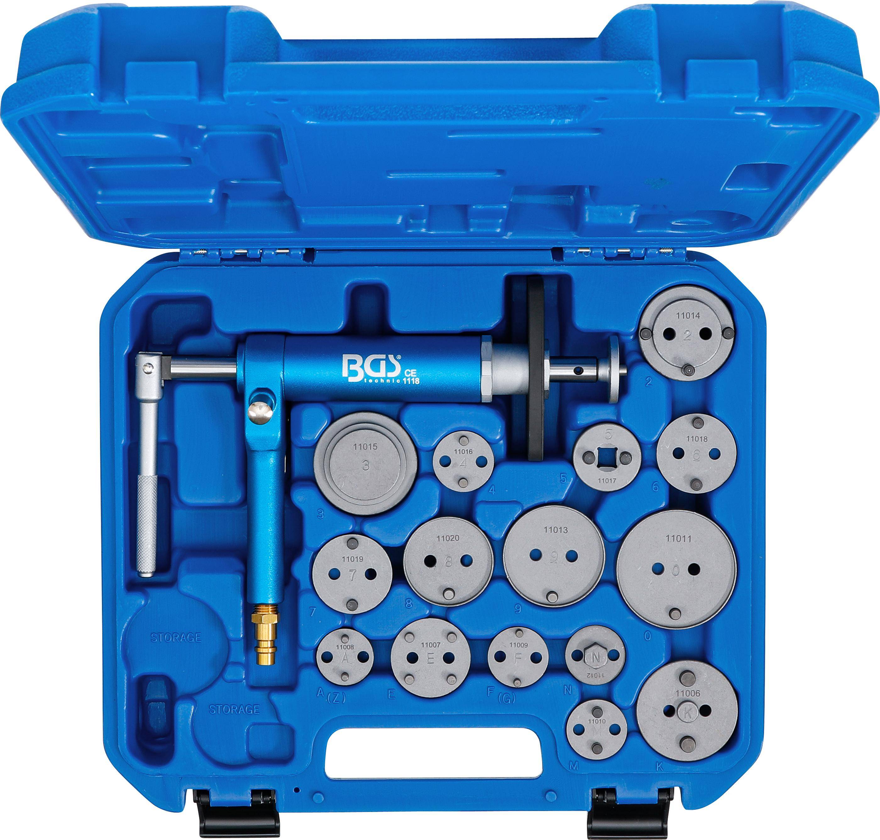 BGS technic Bremskolben-Rückstell-Satz | pneumatisch | 16-tlg.