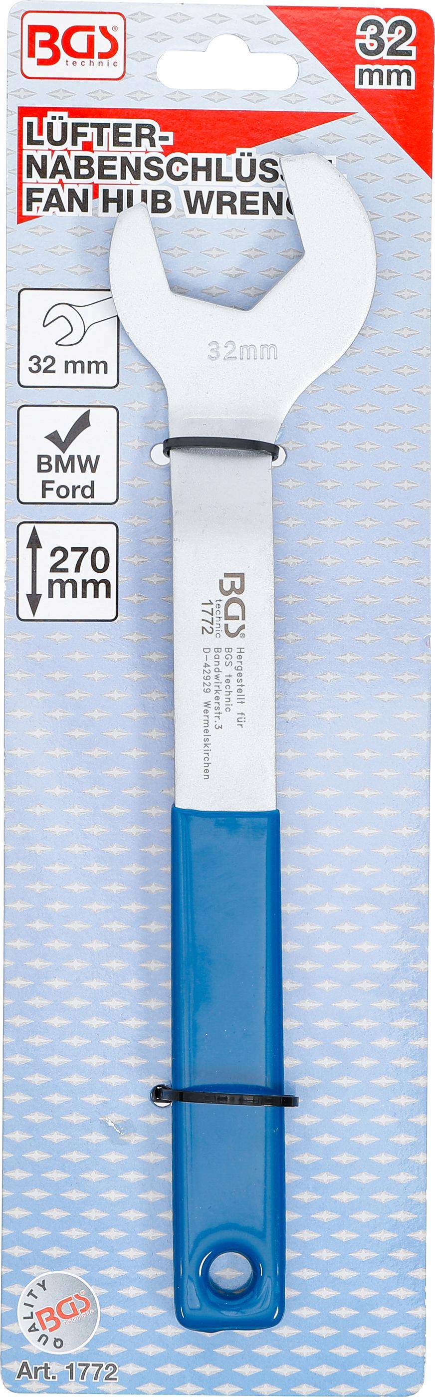 BGS Lfter-Nabenschlssel | fr BMW, Ford etc. | 32 mm