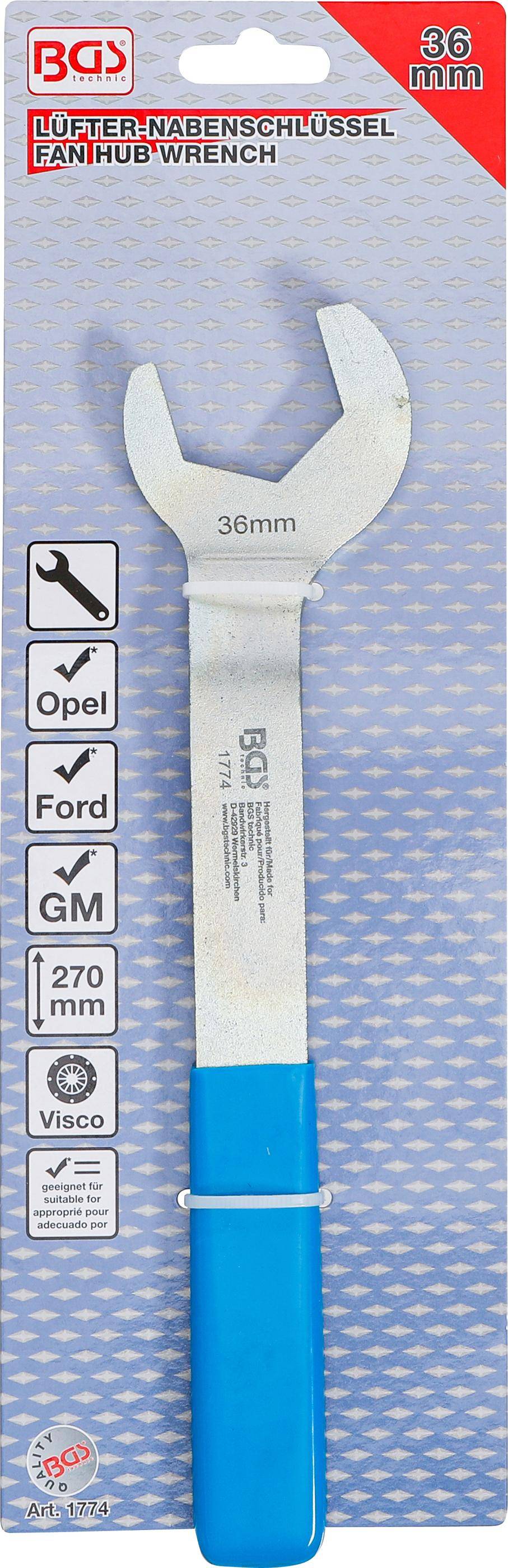 BGS technic Lfter-Nabenschlssel | fr Ford, Opel, GM | 36 mm