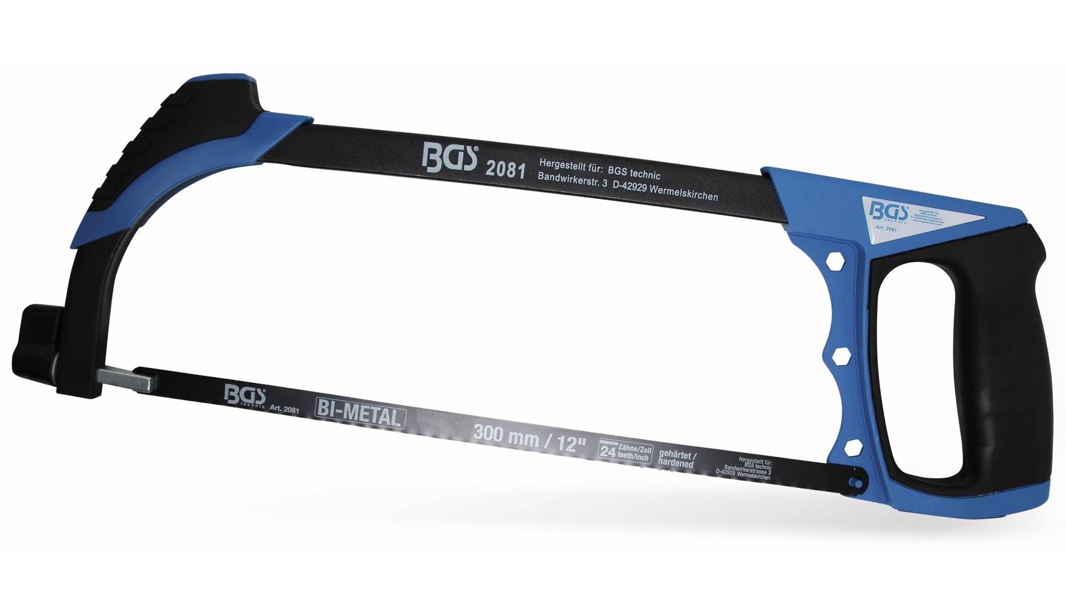 BGS TECHNIC Metallsäge 2081, Aluminium-Sägebogen, 300 mm