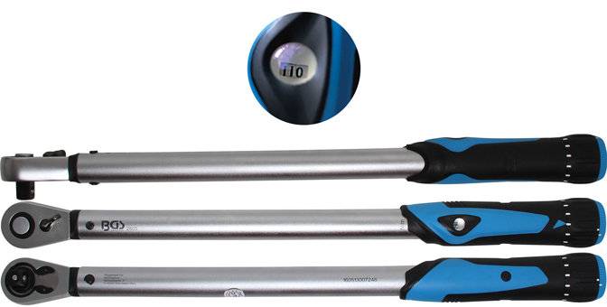 Drehmomentschlüssel Abtrieb Außenvierkant 12,5 mm (1/2) 40 - 200 Nm