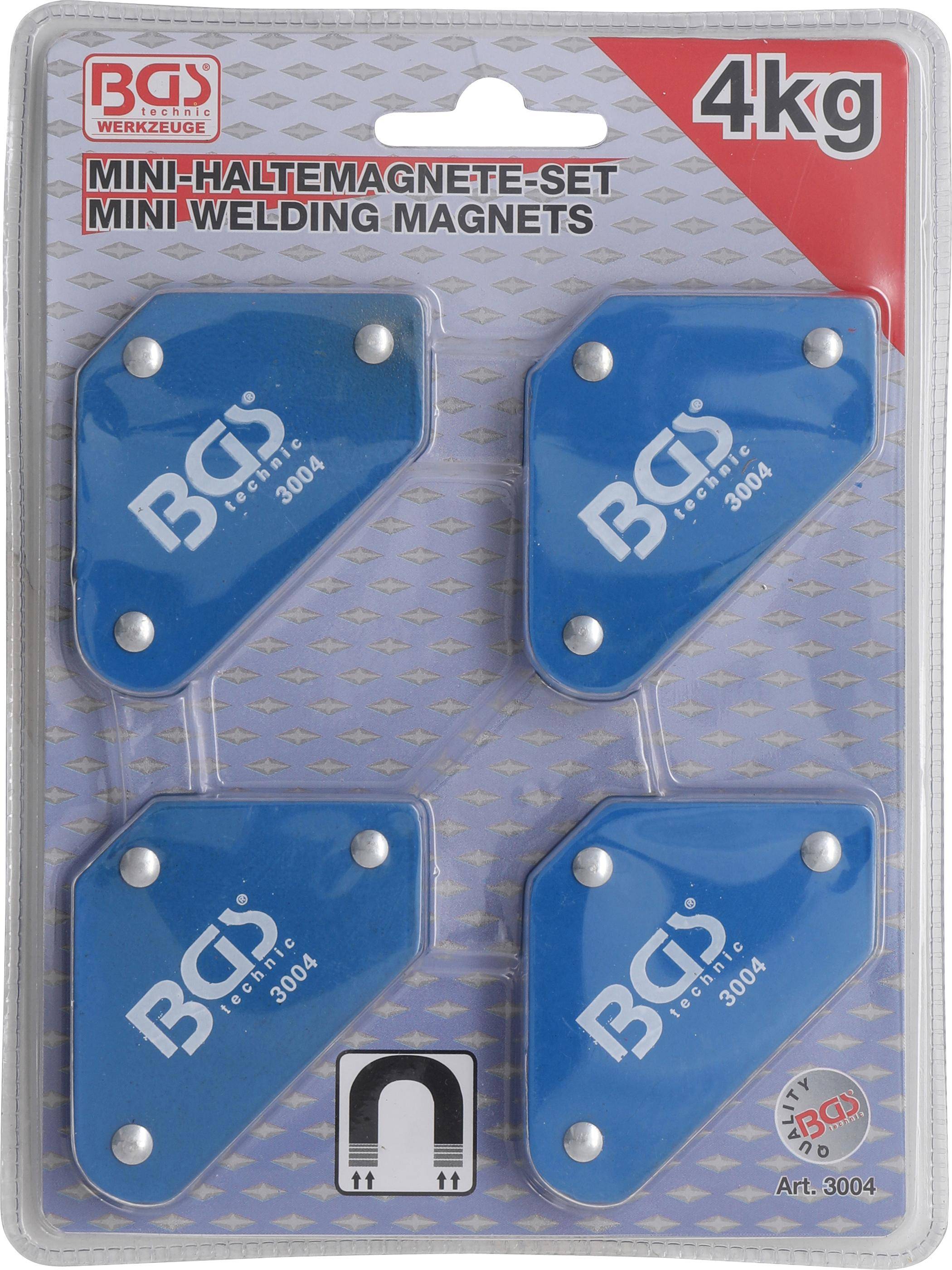 BGS technic Mini-Magnethalter-Satz | 45 - 90 - 135 | 4-tlg.
