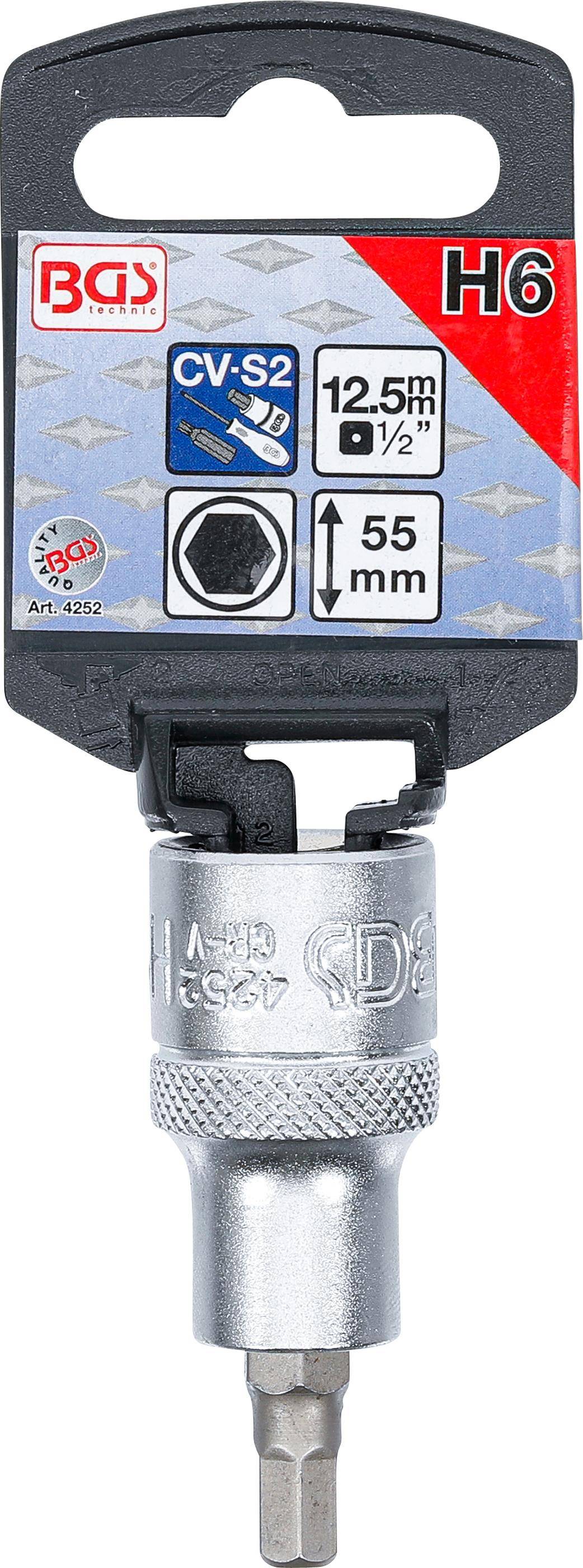 BGS technic Bit-Einsatz | Antrieb Innenvierkant 12,5 mm (1/2") |