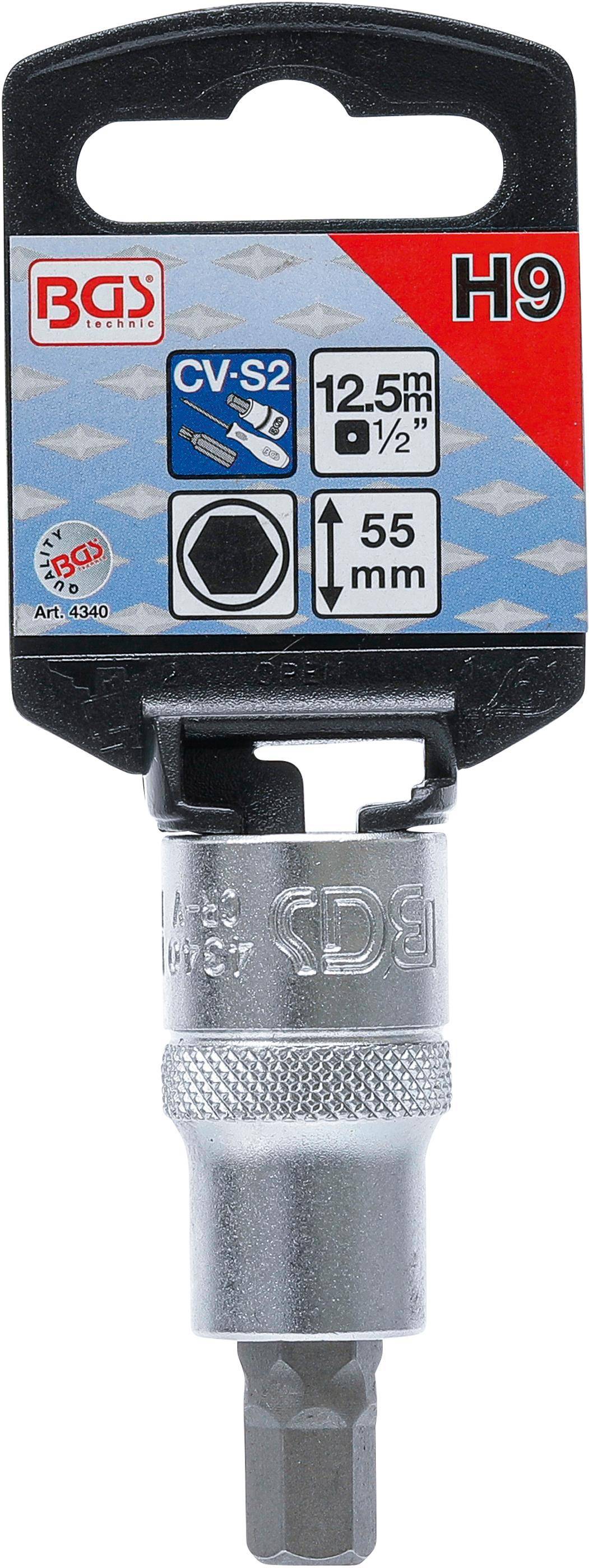 BGS Bit-Einsatz | Antrieb Innenvierkant 12,5 mm (1/2") |