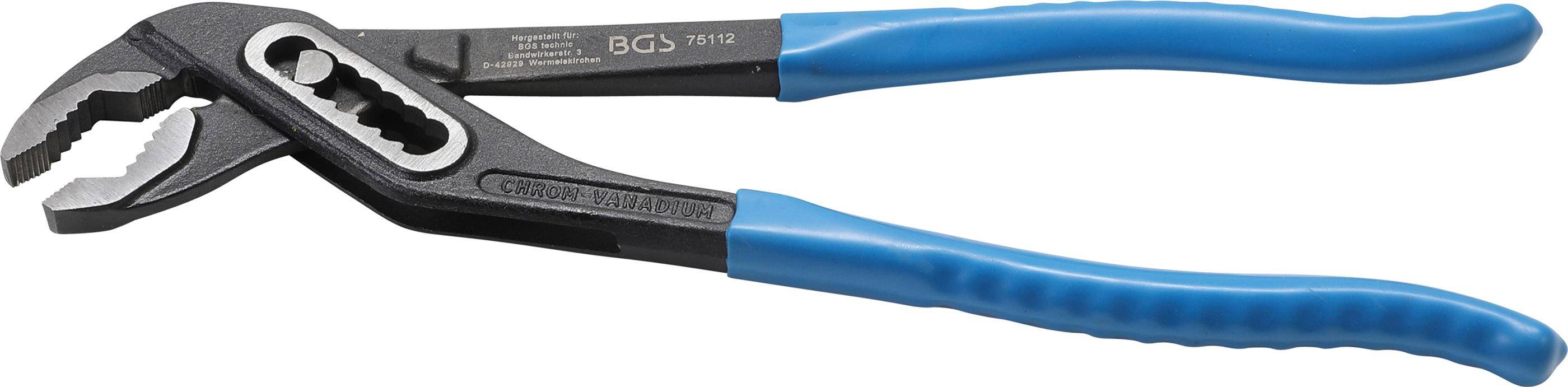 Wasserpumpenzange "BGS" Durchsteckgewerbe - Länge 300 mm - Zangenöffnung maximal - 38 mm