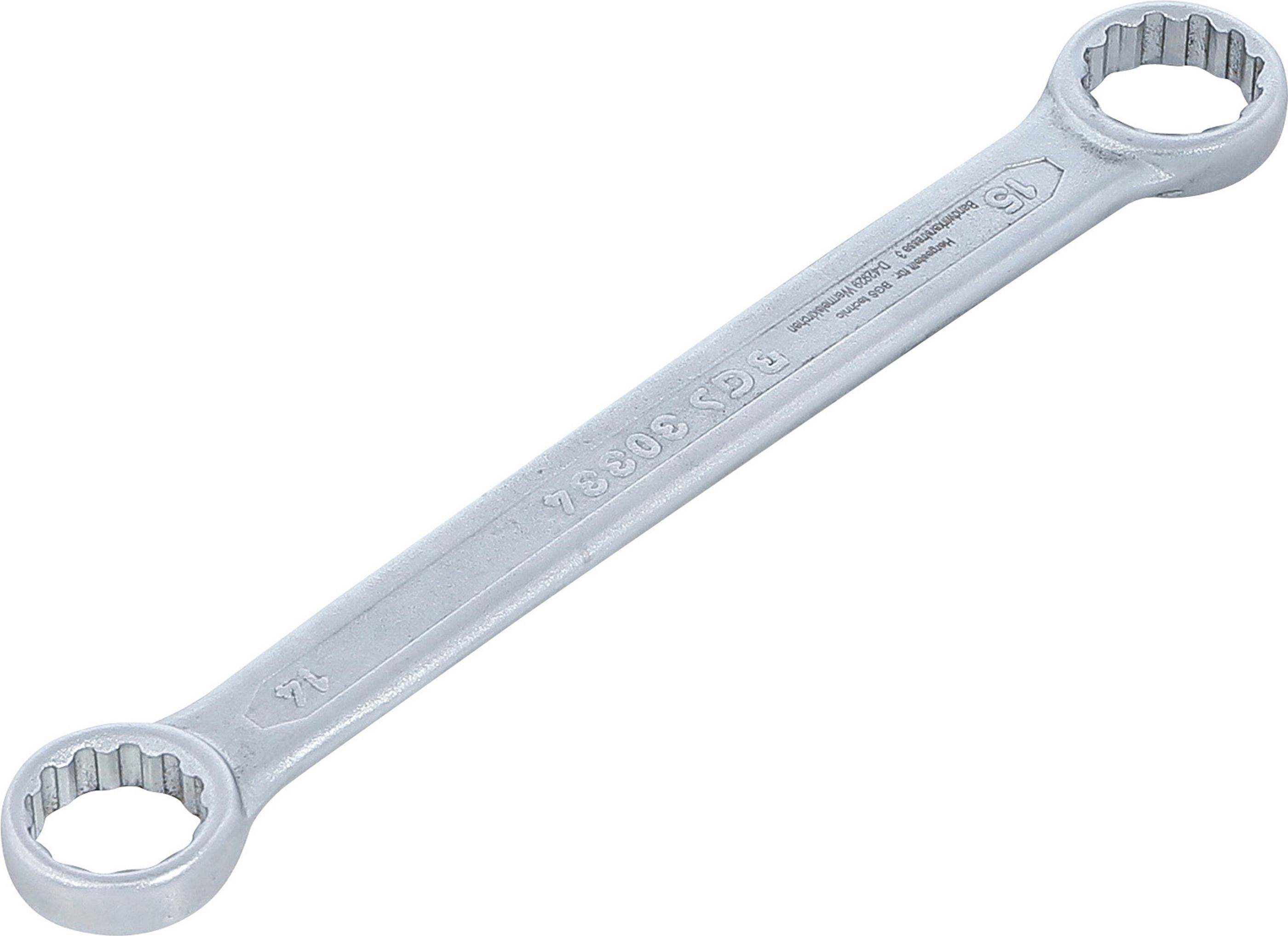 BGS technic Doppel-Ringschlssel | extra flach | SW 14 x 15 mm