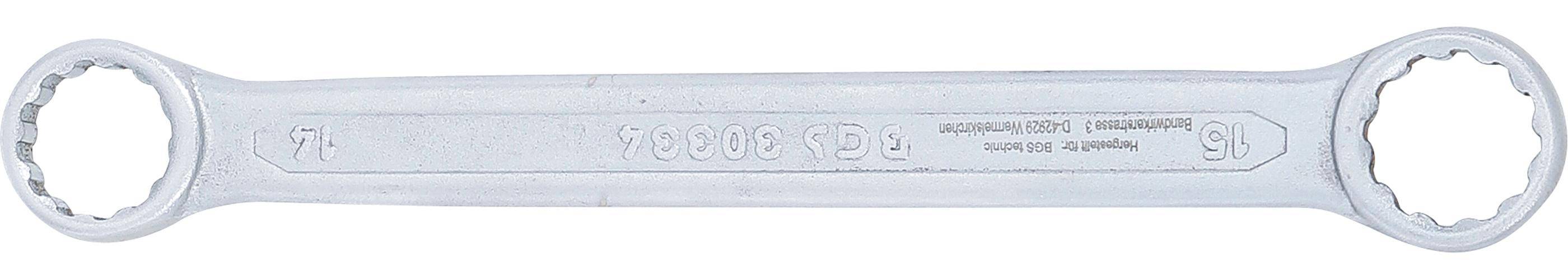 BGS technic Doppel-Ringschlssel | extra flach | SW 14 x 15 mm