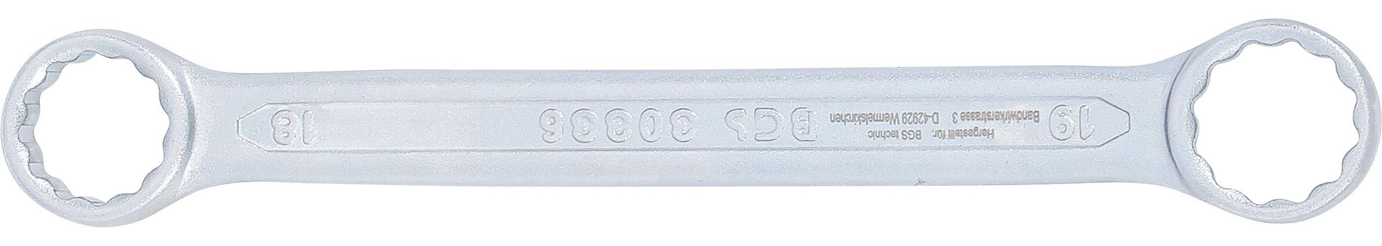BGS technic Doppel-Ringschlssel | extra flach | SW 18 x 19 mm